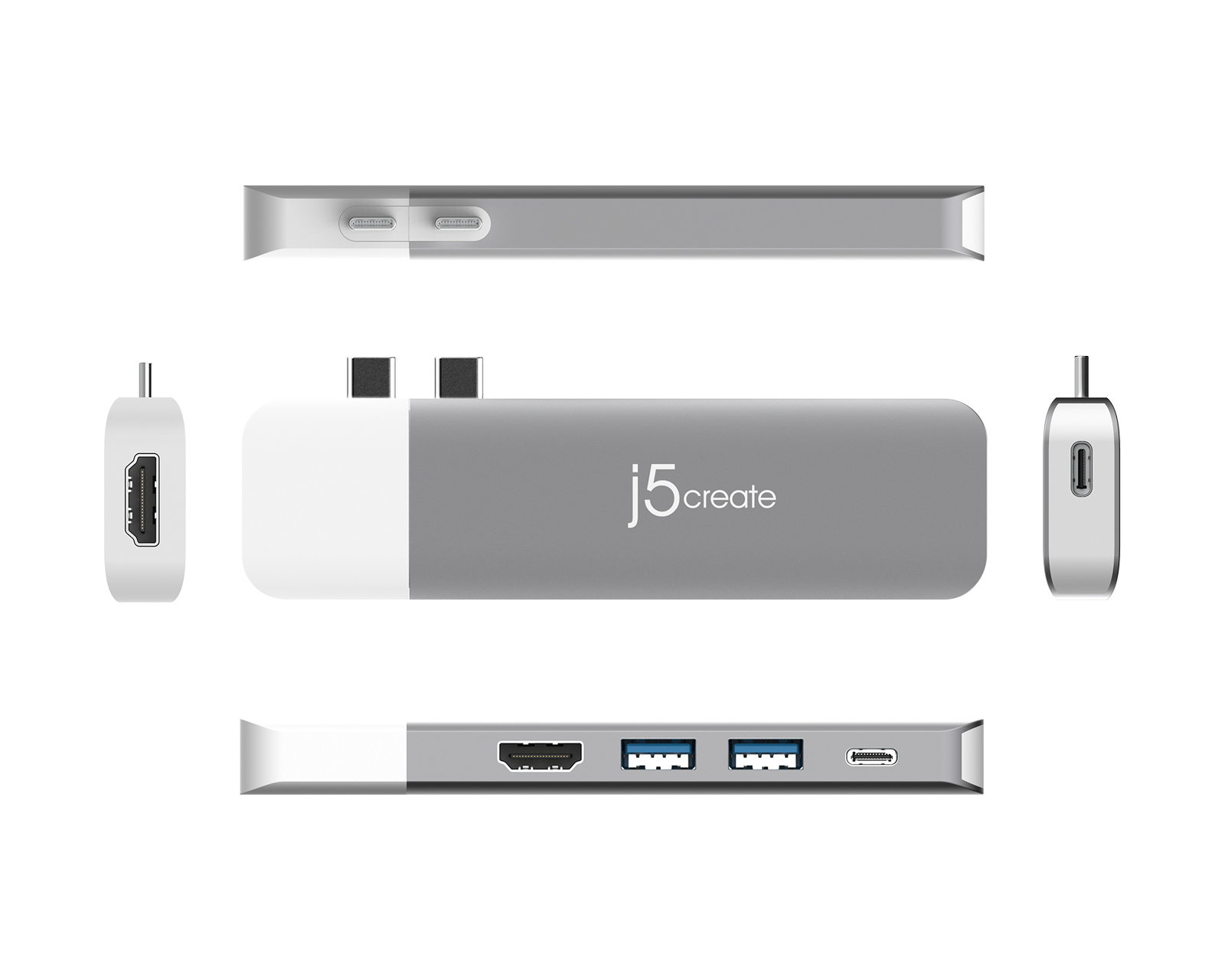 J5create Ultradrive USB-C Modulares Dockingstation – Für Multi-Monitor, Ethernet & Speicher
