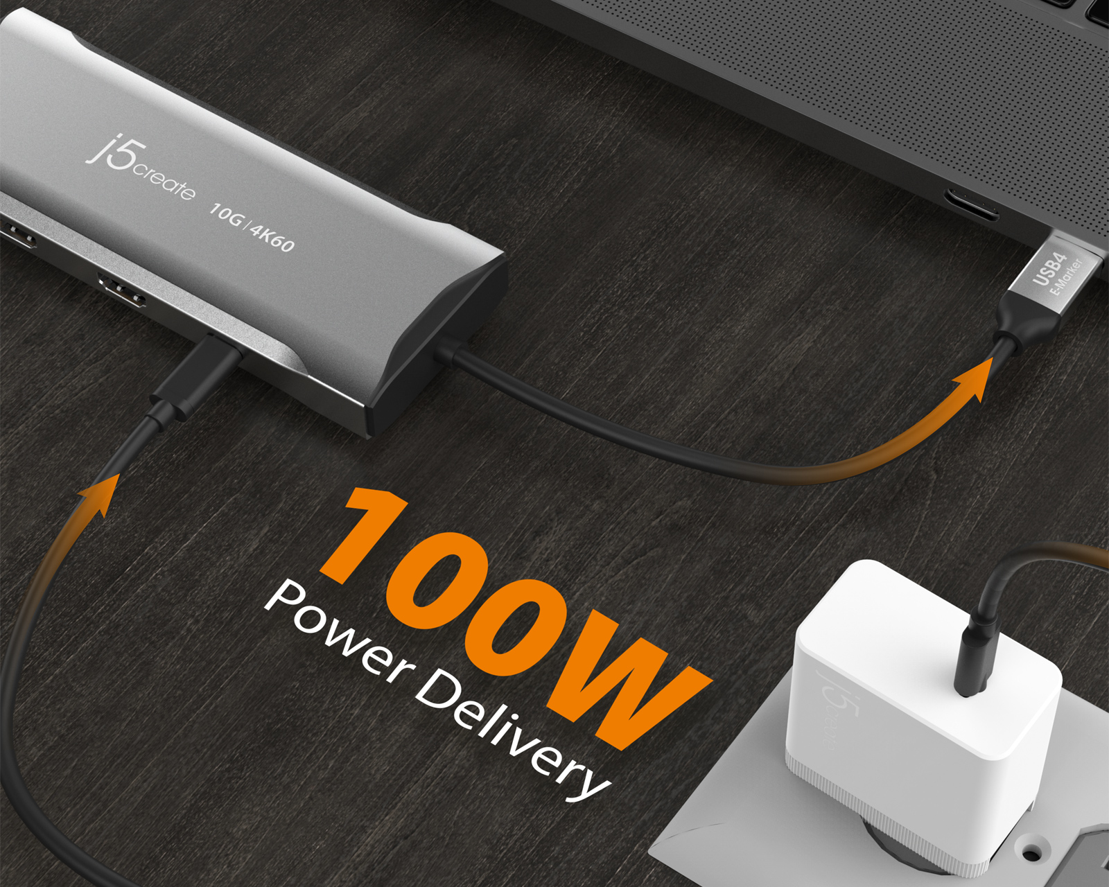 j5create 4K60 Elite USB-C Triple-Monitor 10Gbps Mini Dock - us