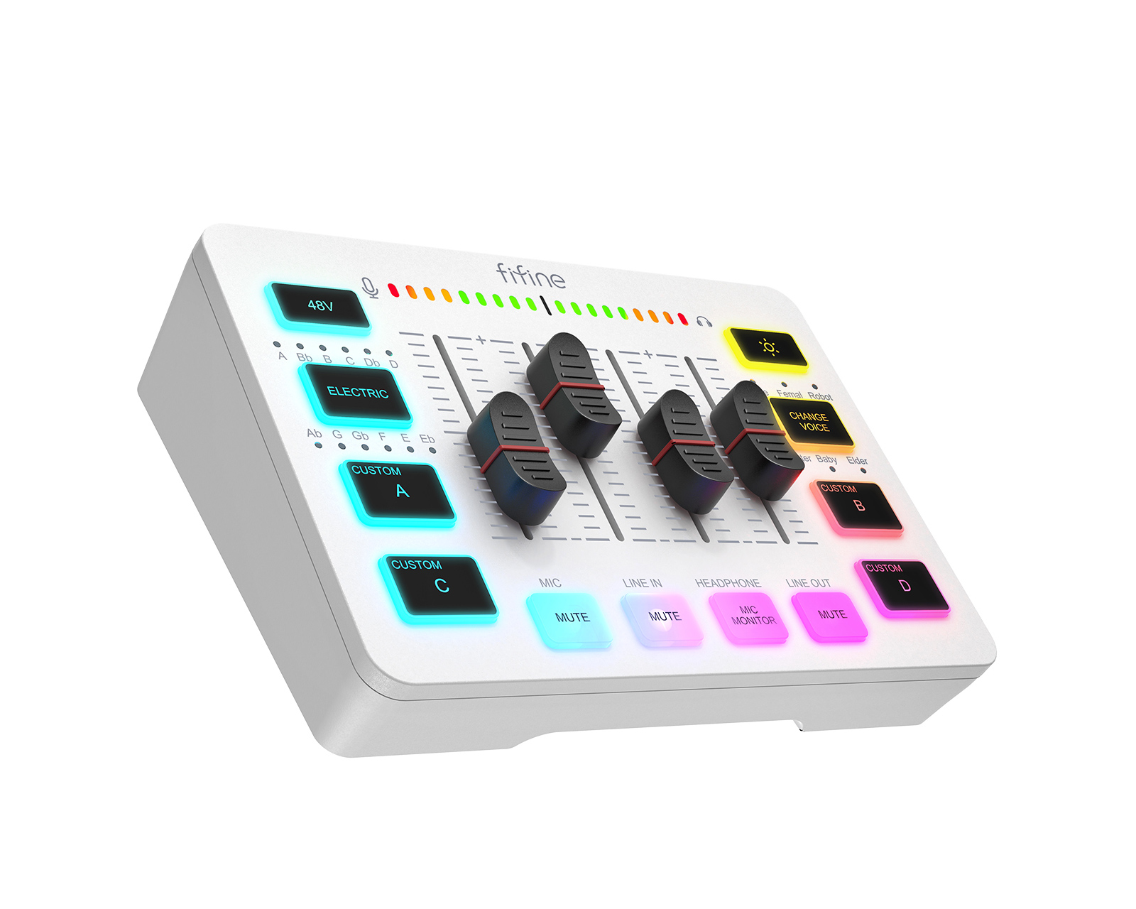 Fifine AMPLIGAME SC3 Gaming USB Mixer - Audio Mixer for