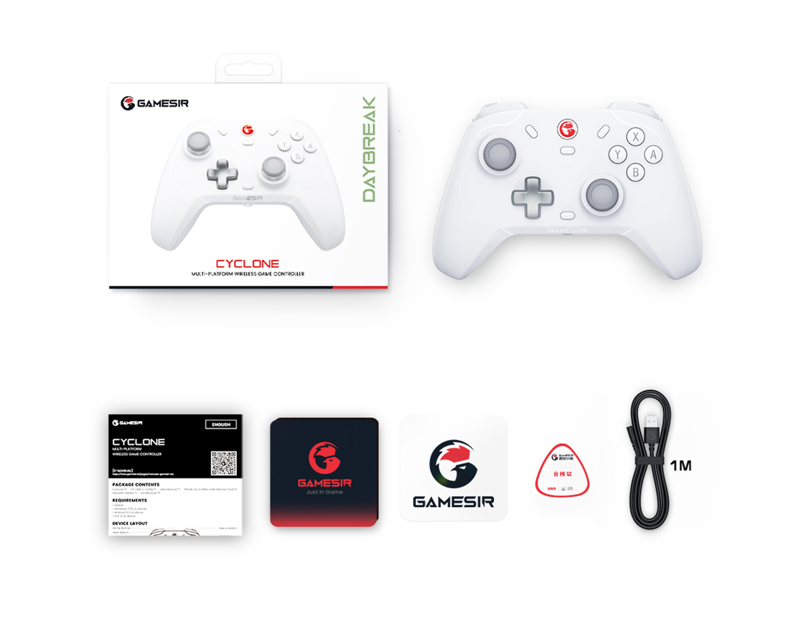 GameSir T4 Cyclone Multiplatform Wireless Gamepad [Hall Effect