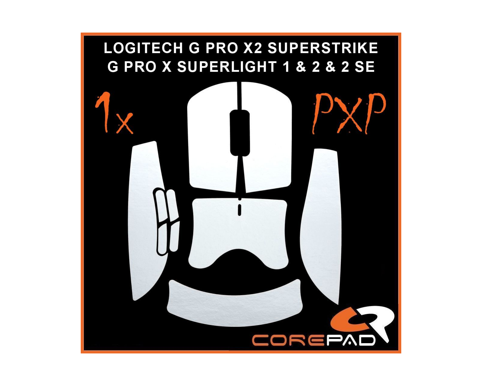 Corepad PXP Grips for Logitech G Pro X Superlight 2 - White - us