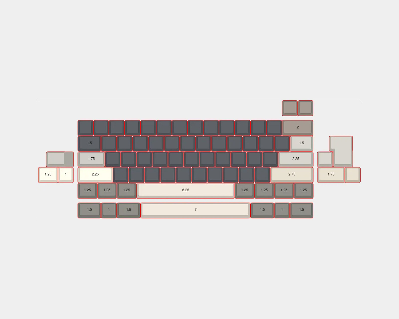 KBDfans TOFU60 2.0 WK E-coating Lavender - ISO PCB - us