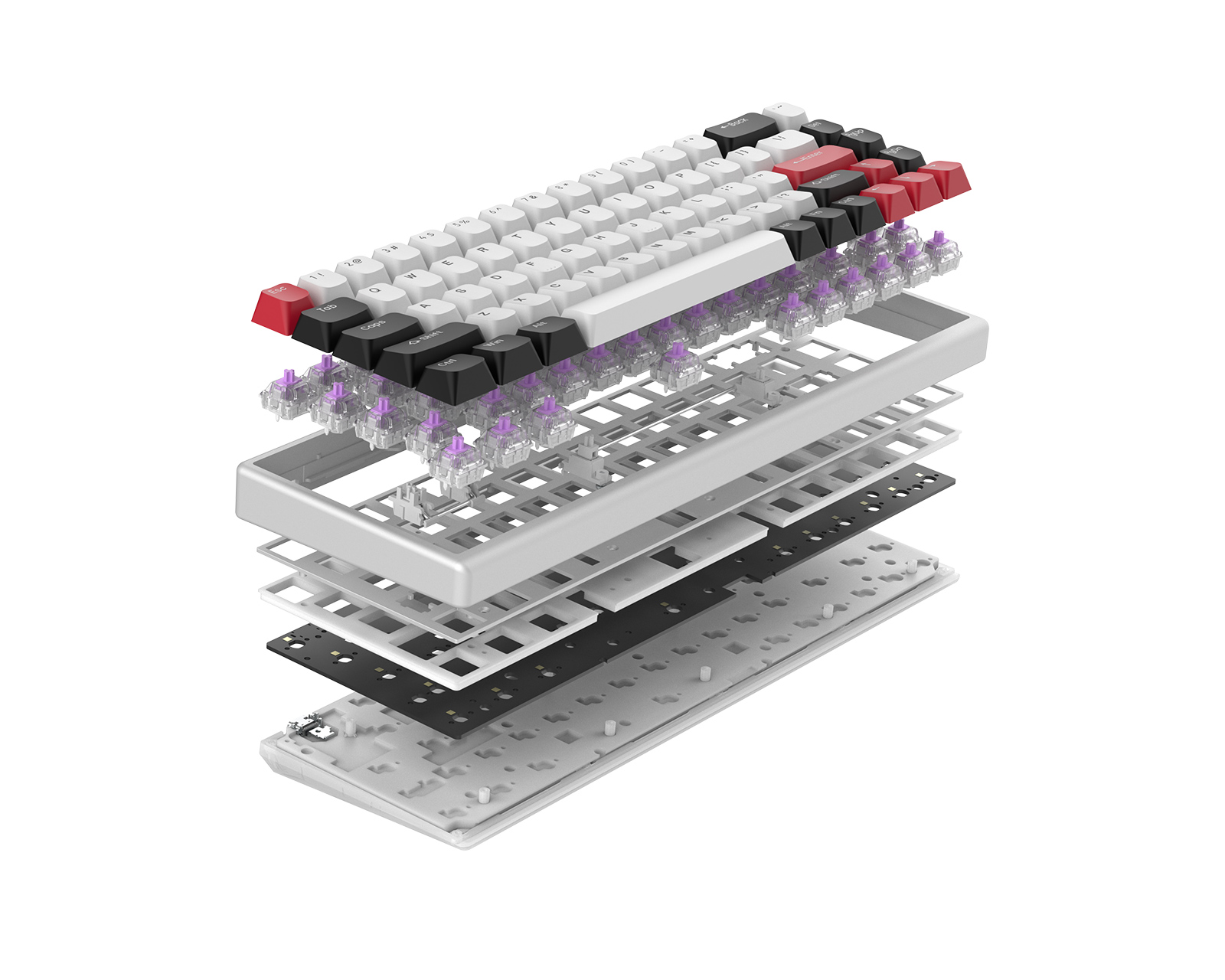 Arbiter Studio Polar 65 - Magnetic Gaming Keyboard - Ronin Red 