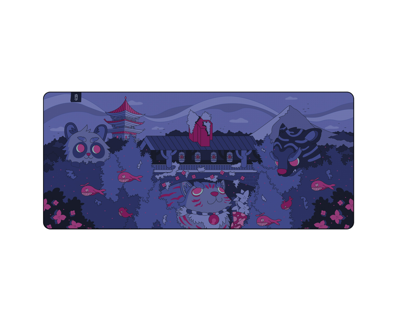 Mighty Setups Fantasy Forest Purple Mousepad - XXL - us.MaxGaming.com