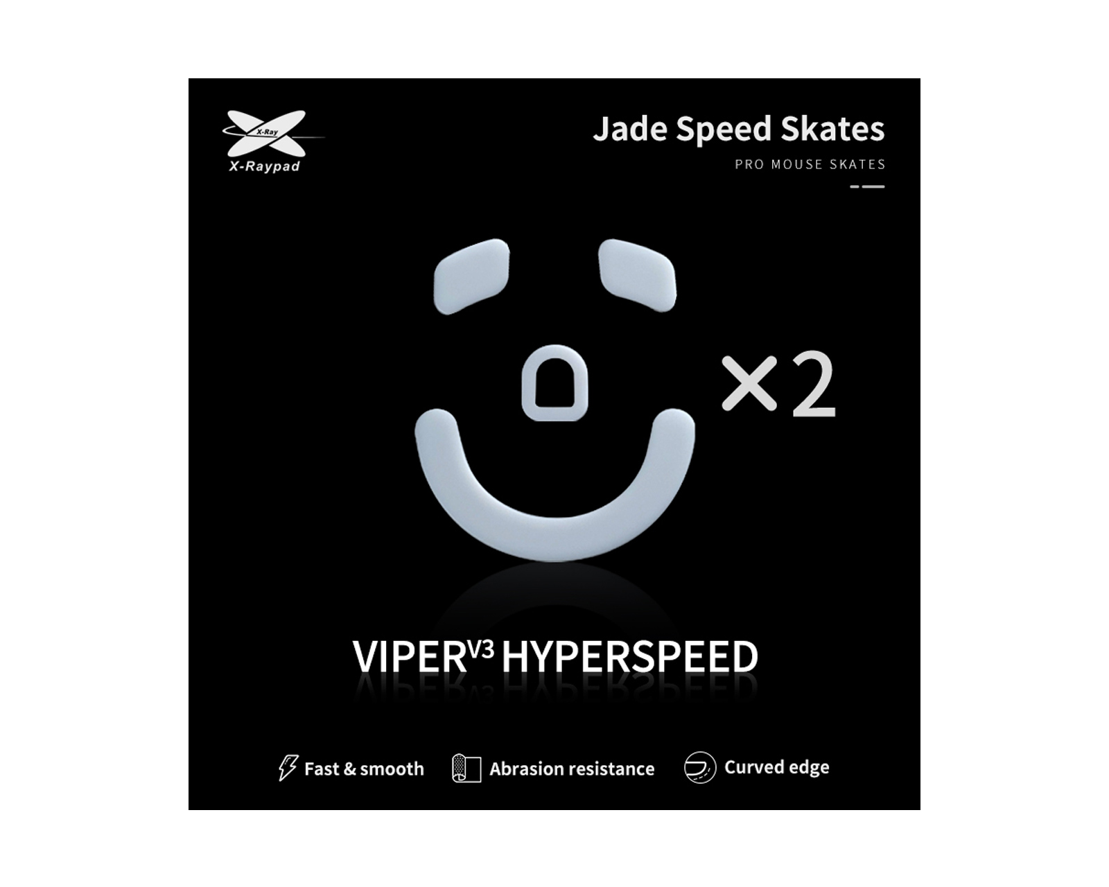 X-raypad Jade Mouse Skates for Viper V3 HyperSpeed - us.MaxGaming.com