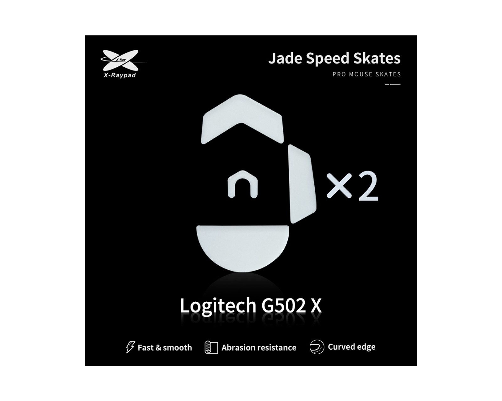 X-raypad Jade Mouse Skates for Logitech G502 X Wired - us