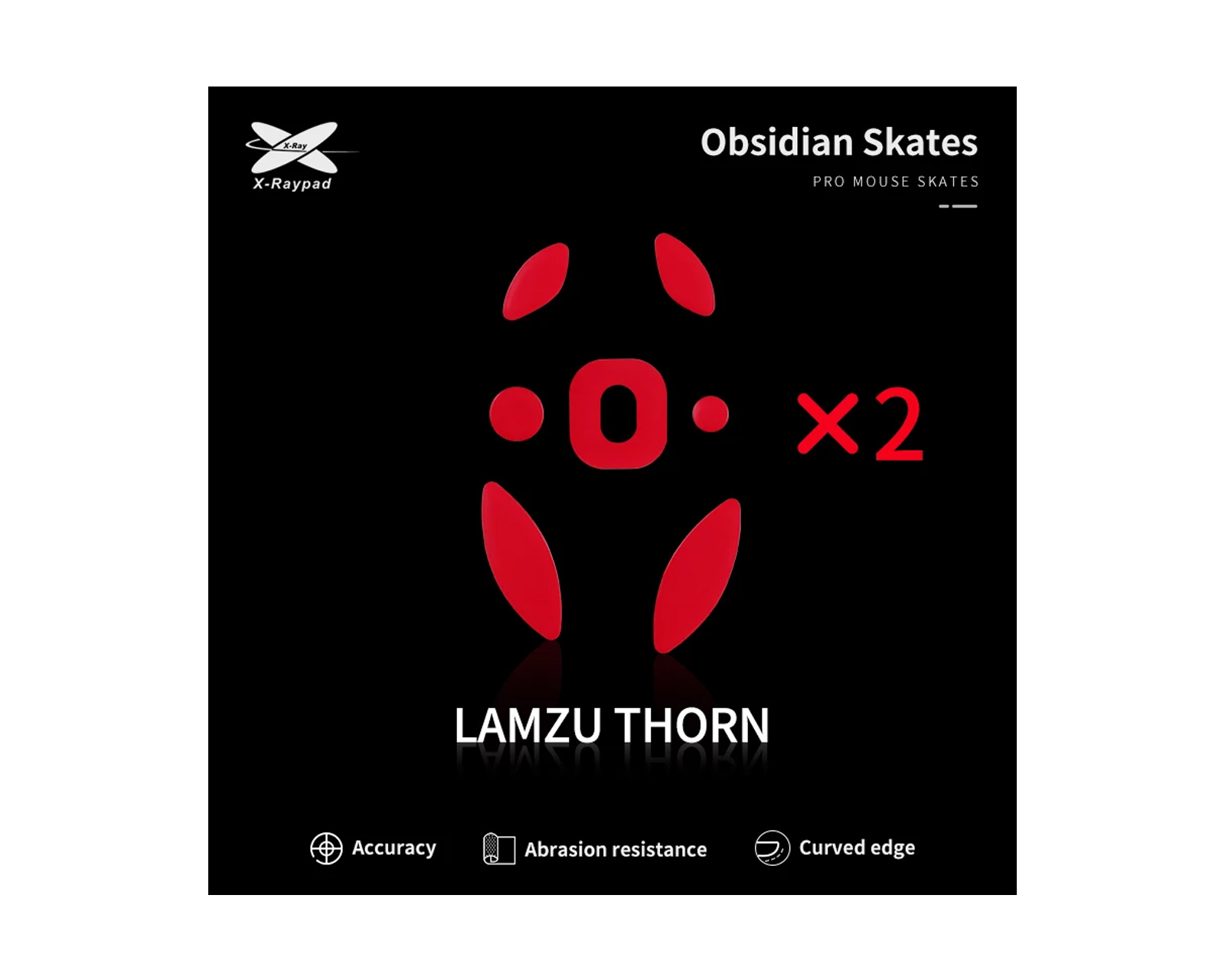 X-Raypad Obsidian skates for LAMZU MAYA – X-Raypad