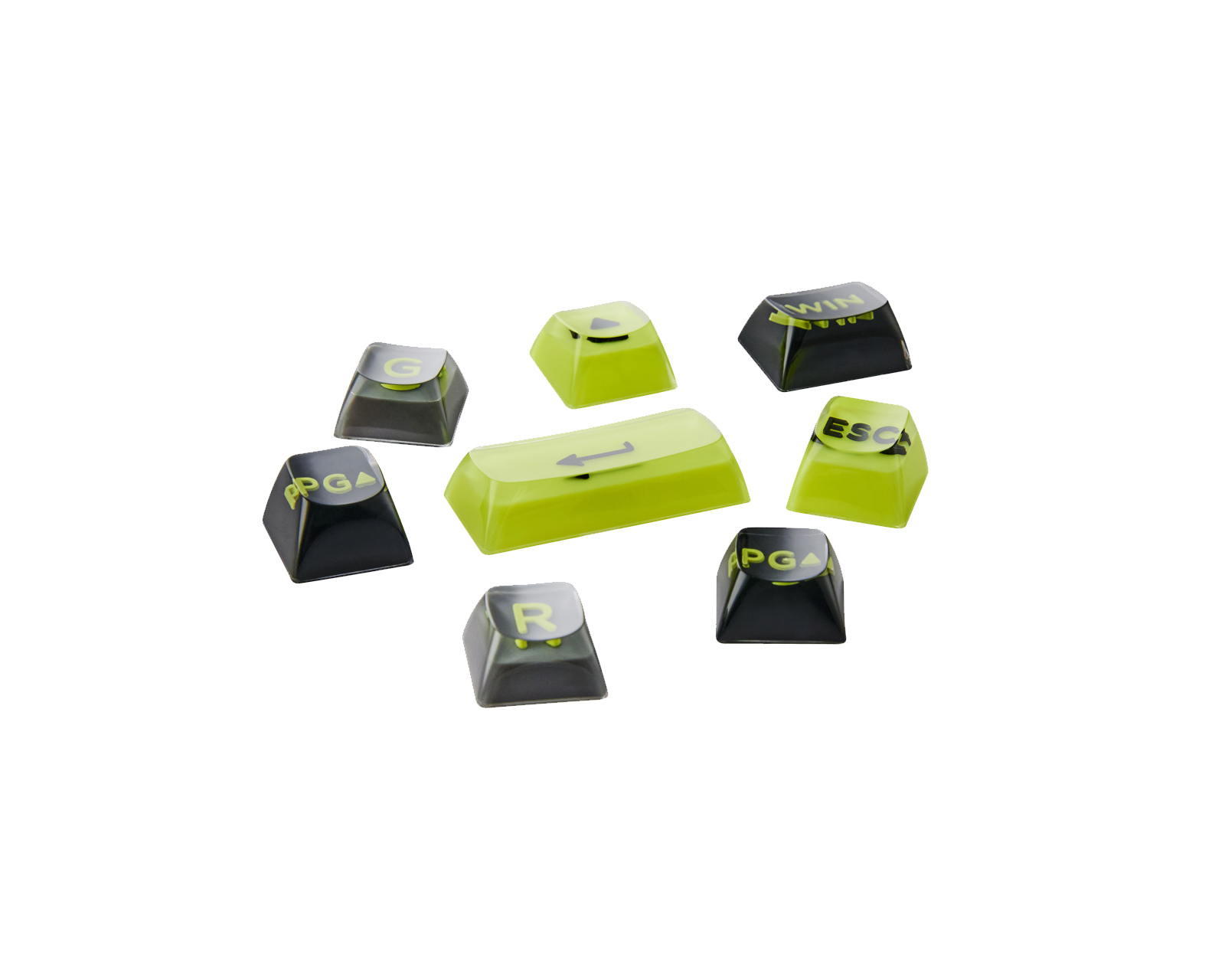 Pulsar 3D Polycarbonate Keycaps - Acid Rewind Limited Pulsar 3D Polycarbonate Keycaps - Acid Rewind Limited