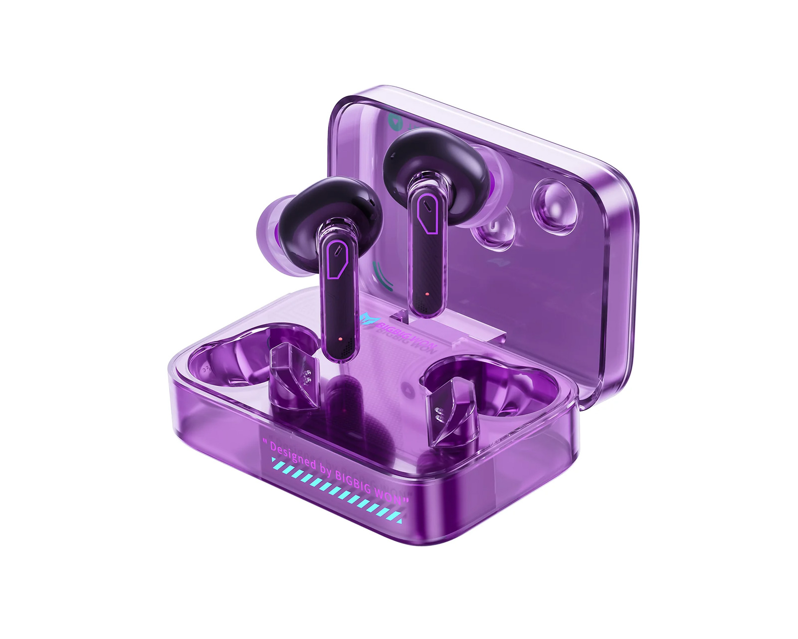 BIGBIG WON HALO TWS Wireless Earbuds - Purple - us.MaxGaming.com