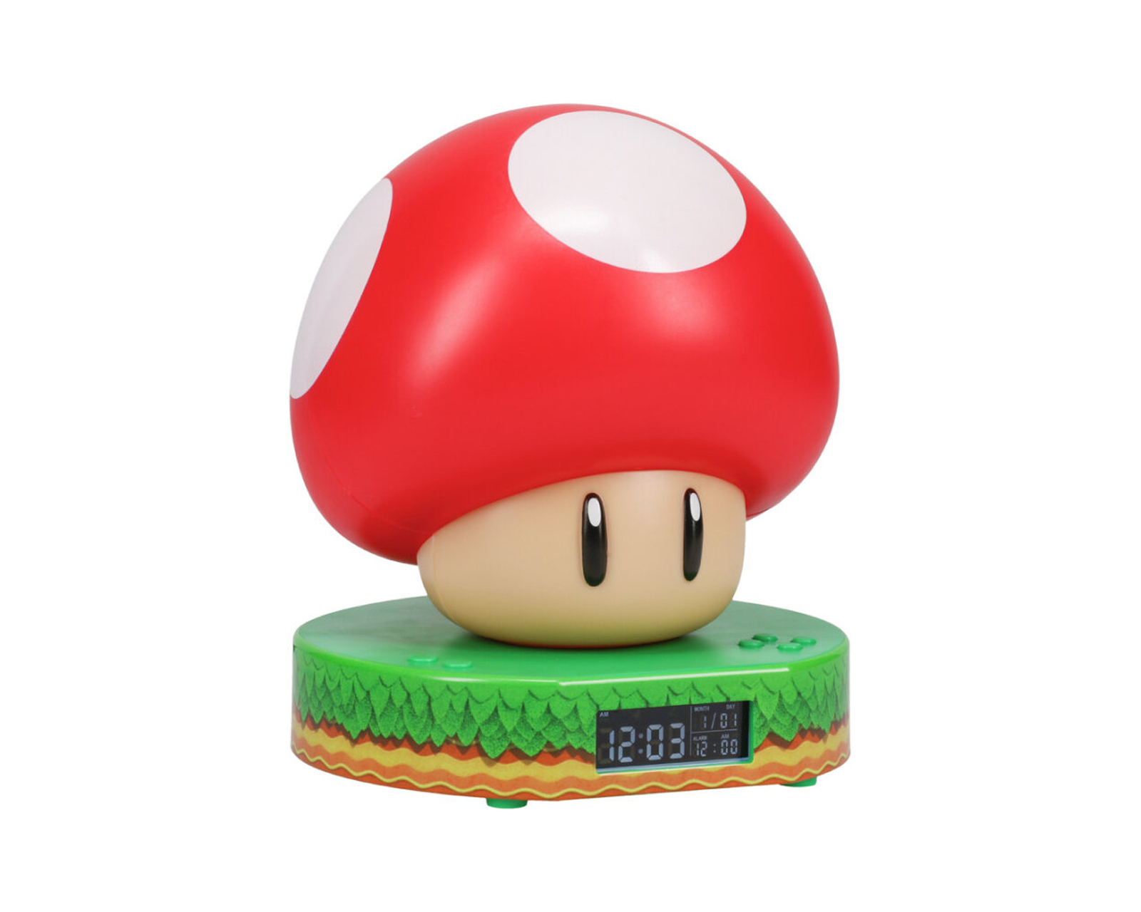 インテリア時計 Super Mario Mushroom Digital Alarm Clock Paladone Super Mushroom Digital Alarm Clock - us.MaxGaming.com