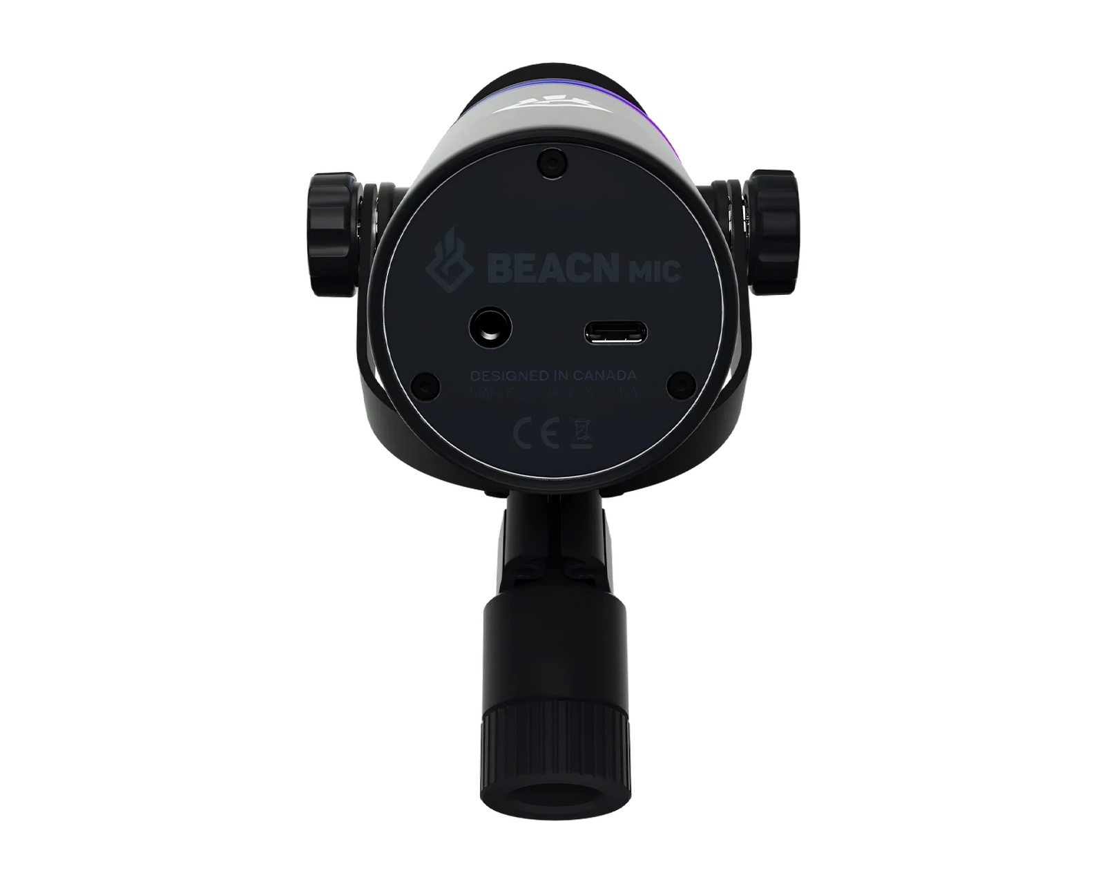 BEACN USB-C RGB Dynamic Podcast Microphone - Black - us.MaxGaming.com