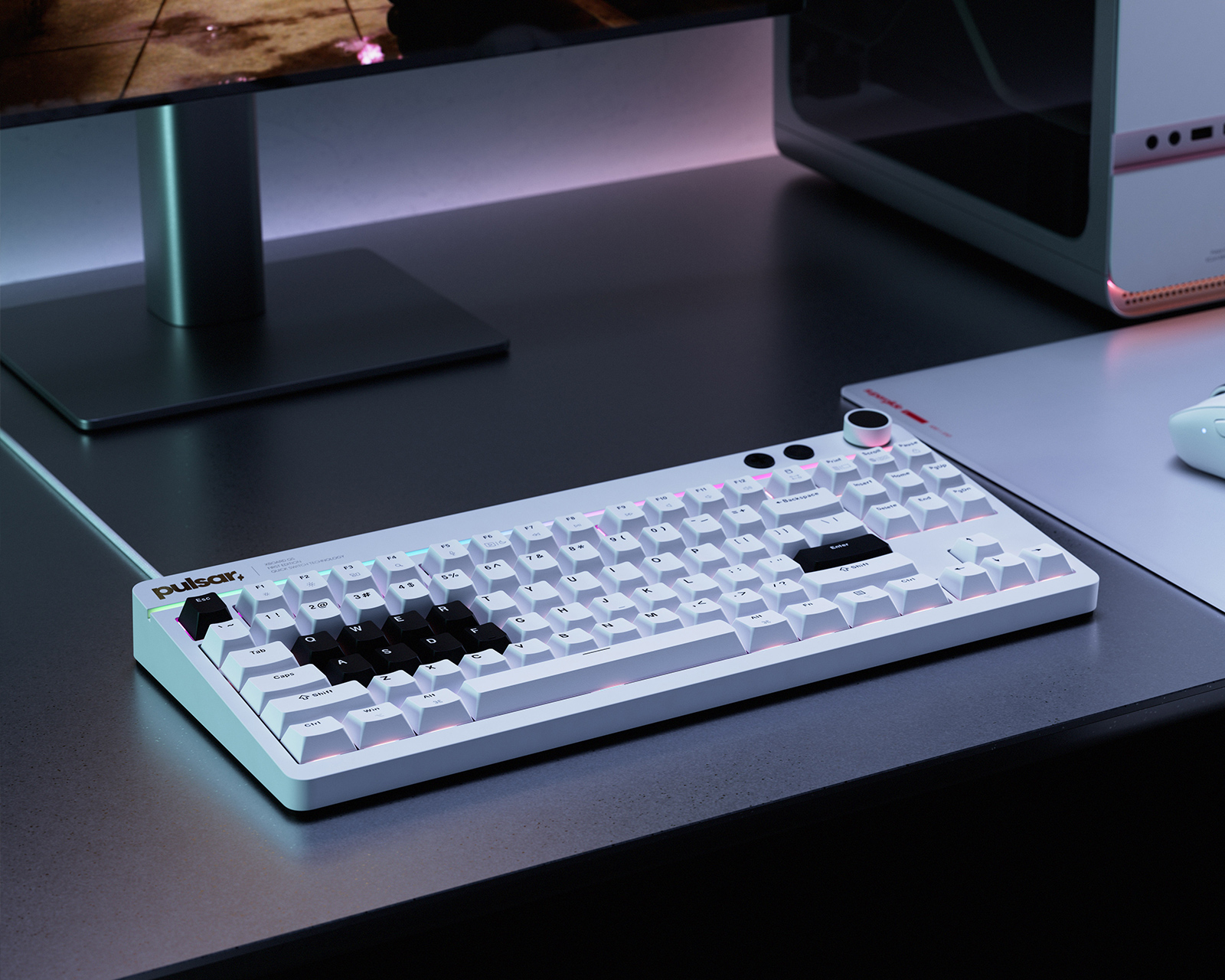 宮*城様 Kelsa,LoBar （ケルサ、パイプバンパー）,LED5発ホワイト Pulsar Xboard QS Mechanical Keyboard - White - us.MaxGaming.com