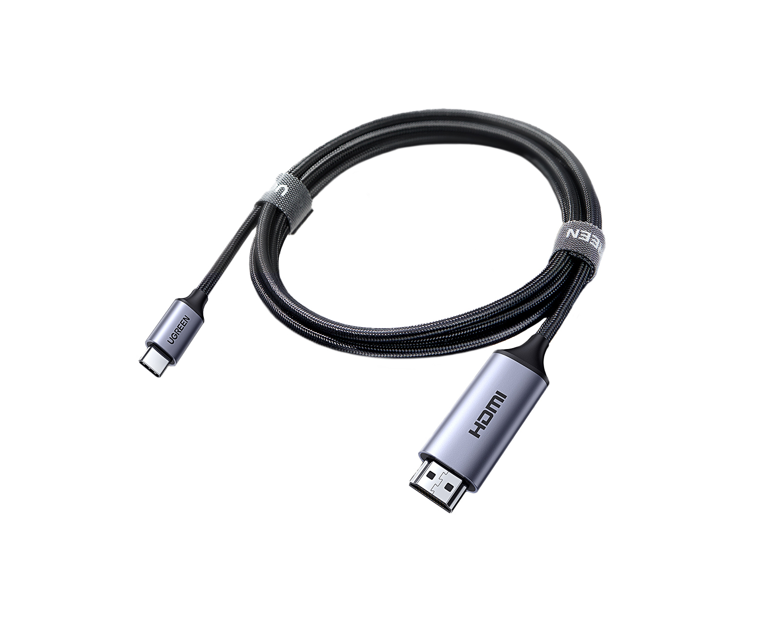 UGREEN USB-C to HDMI Aluminum Cable - 1.5 m - Gray/Black - us