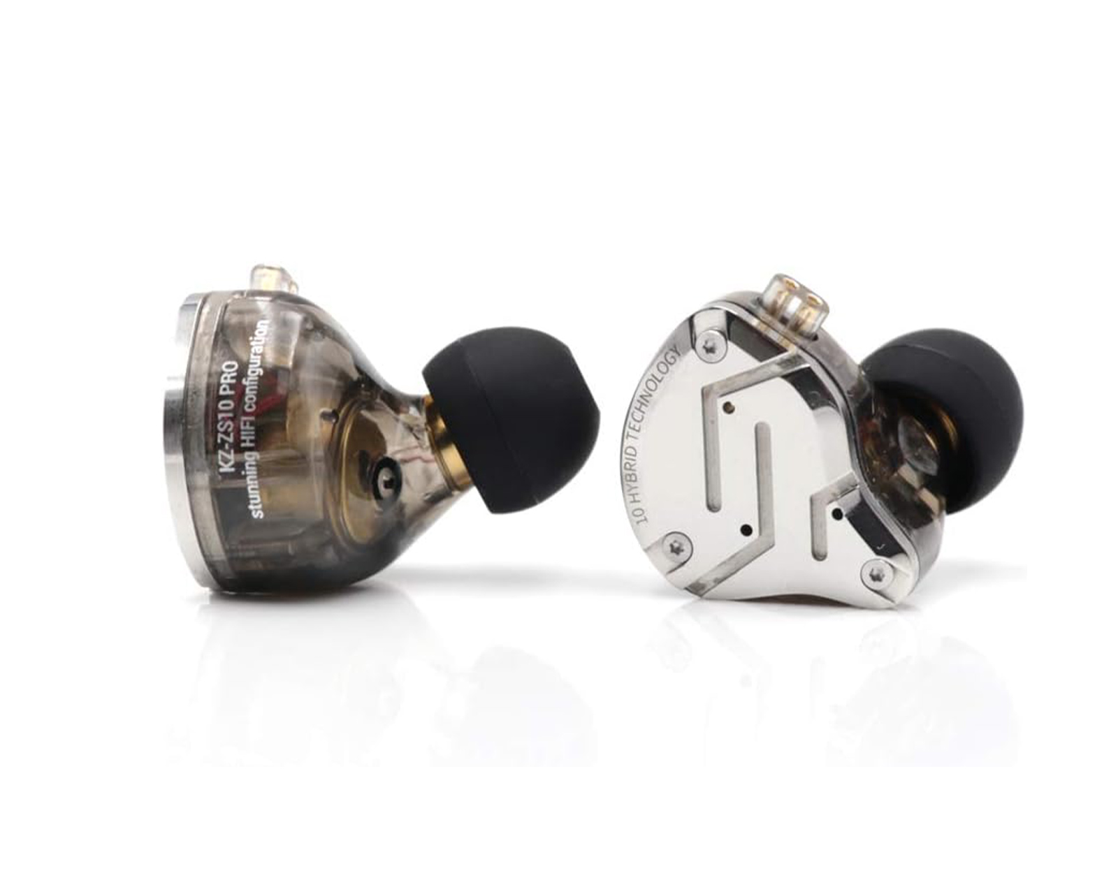 KZ ZS10 Pro IEM Headphones with 3.5mm Microphone - Black - us