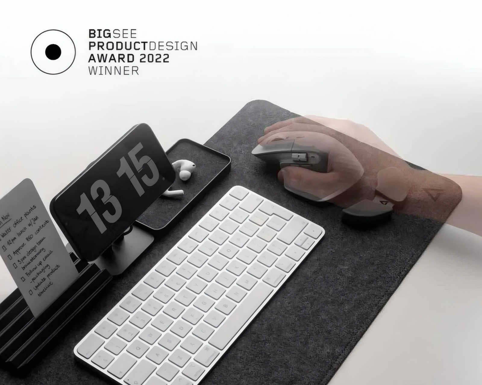 DELTAHUB Carpio 2.0 Ergonomic Wrist Rest - Right - L - Grey - us