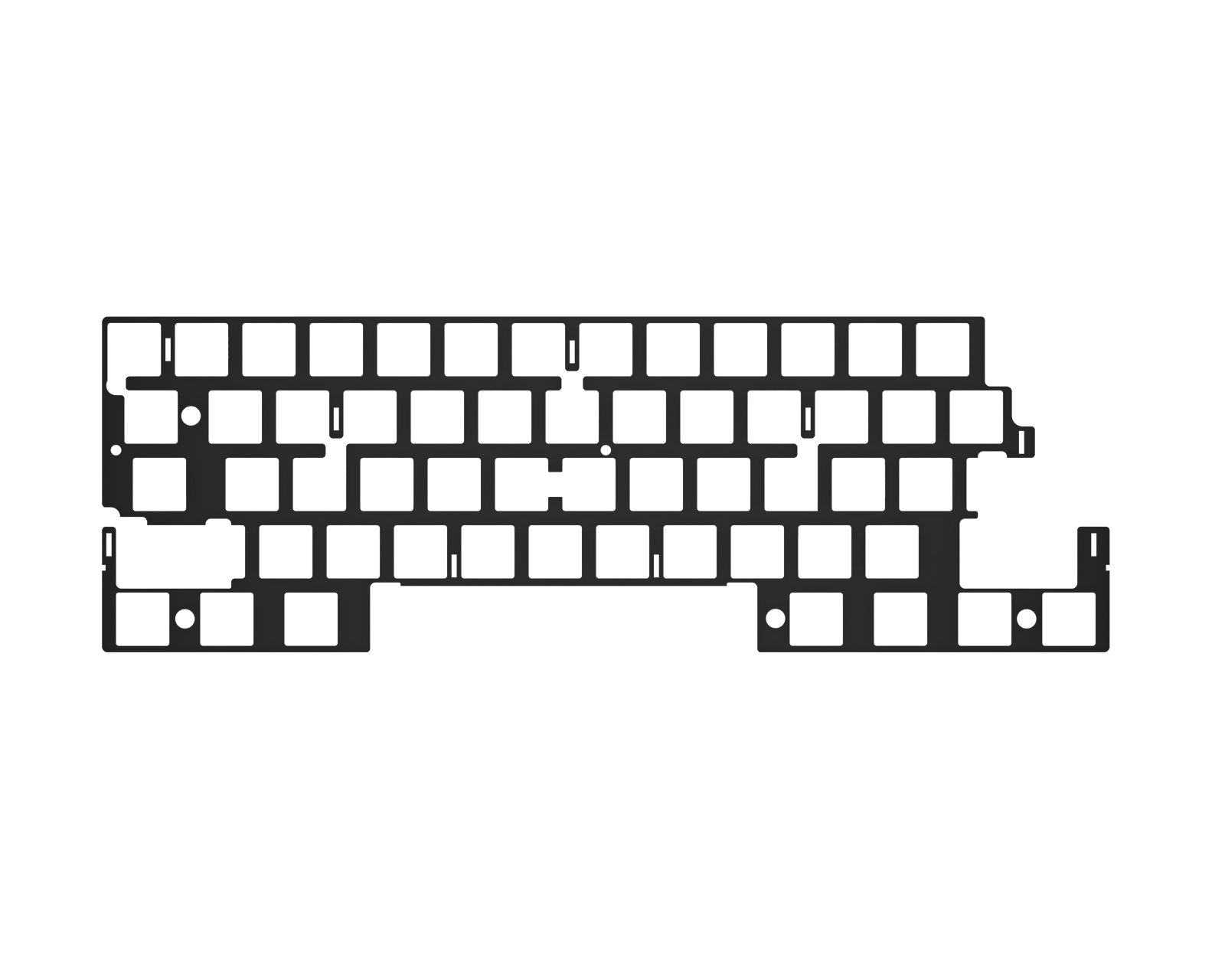 Wooting 60HE Plate - ISO - us.MaxGaming.com