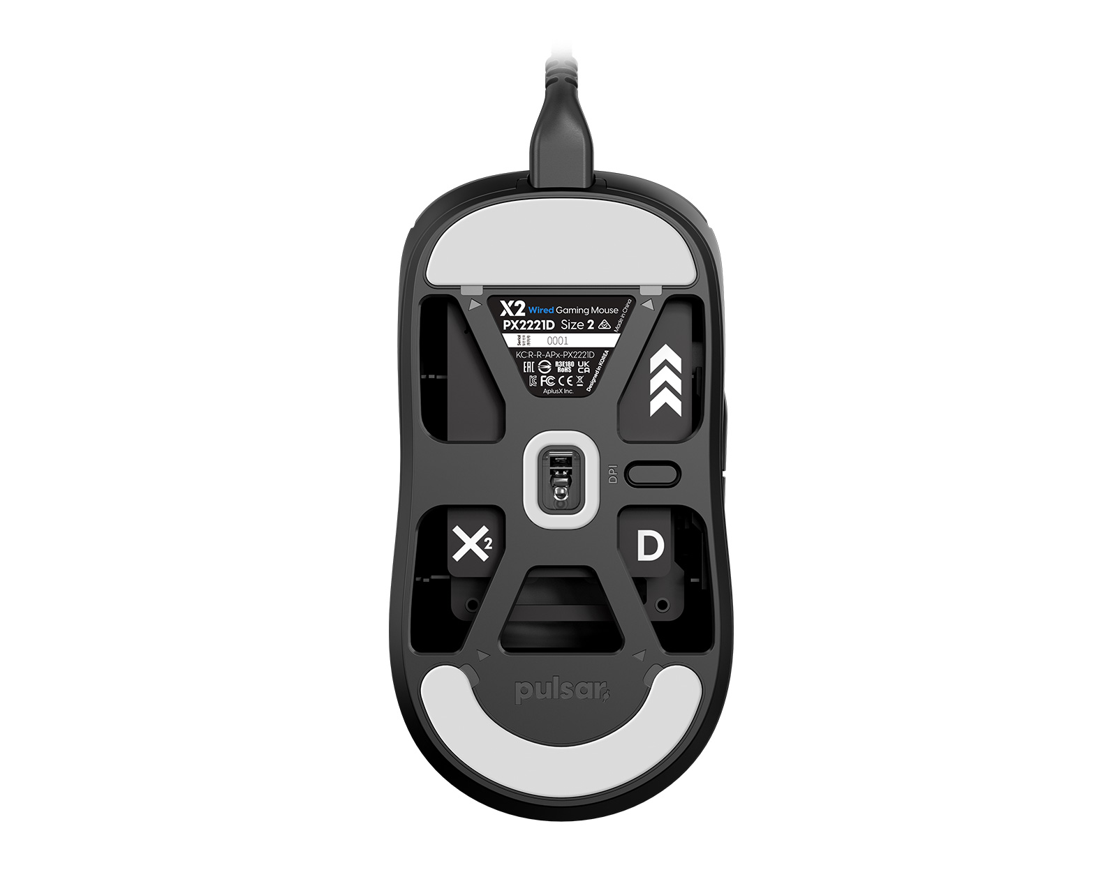 Pulsar X2 Medium Wired Gaming Mouse - Black - us.MaxGaming.com