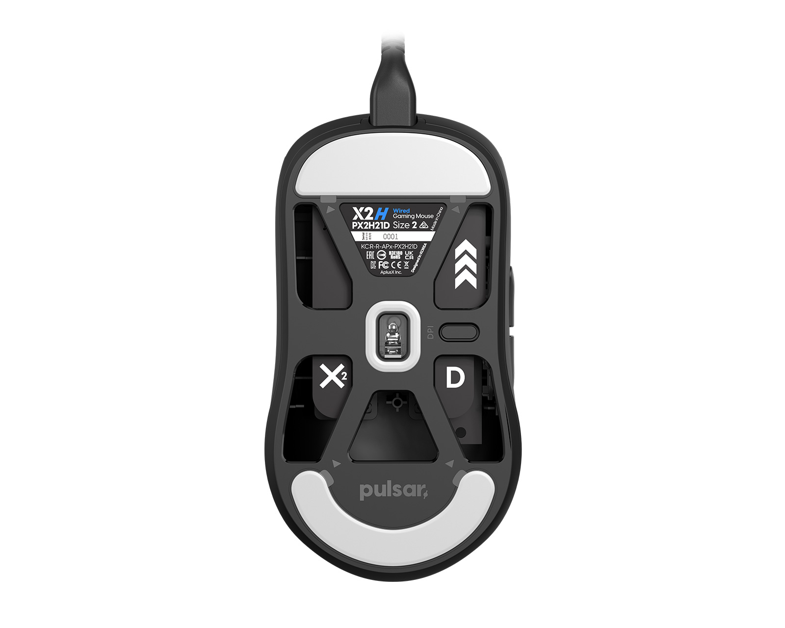 Pulsar X2H Medium Wired Gaming Mouse - Black Pulsar X2H Medium Wired Gaming Mouse - Black