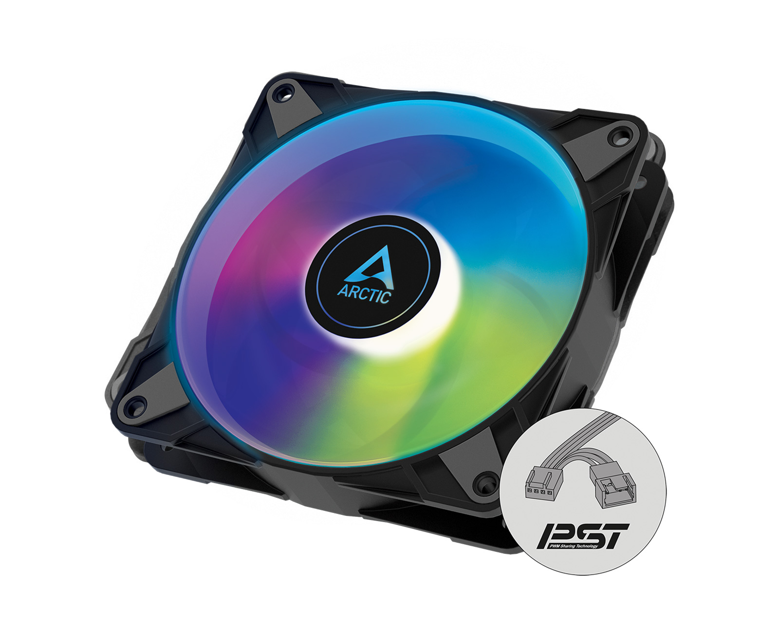 Pack de 3 Arctic P12 PWM PST A-RGB - Ventilador torre