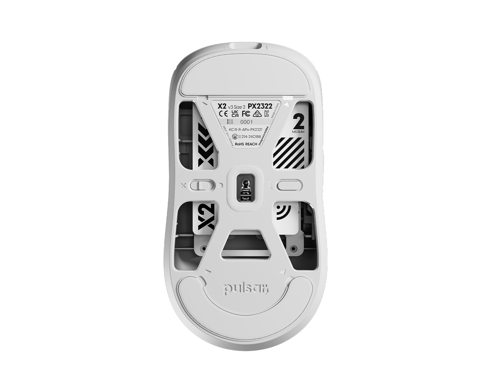Pulsar X2 v3 Size2 Wireless Gaming Mouse - Black - us