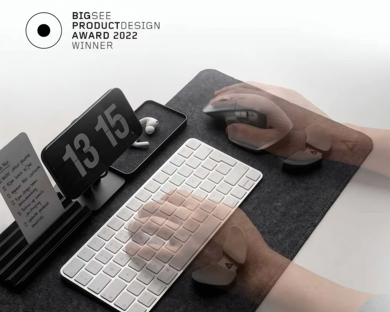 DeltaHub Carpio 2.0 Ergonomic Wrist Rest Set - L - Black - us