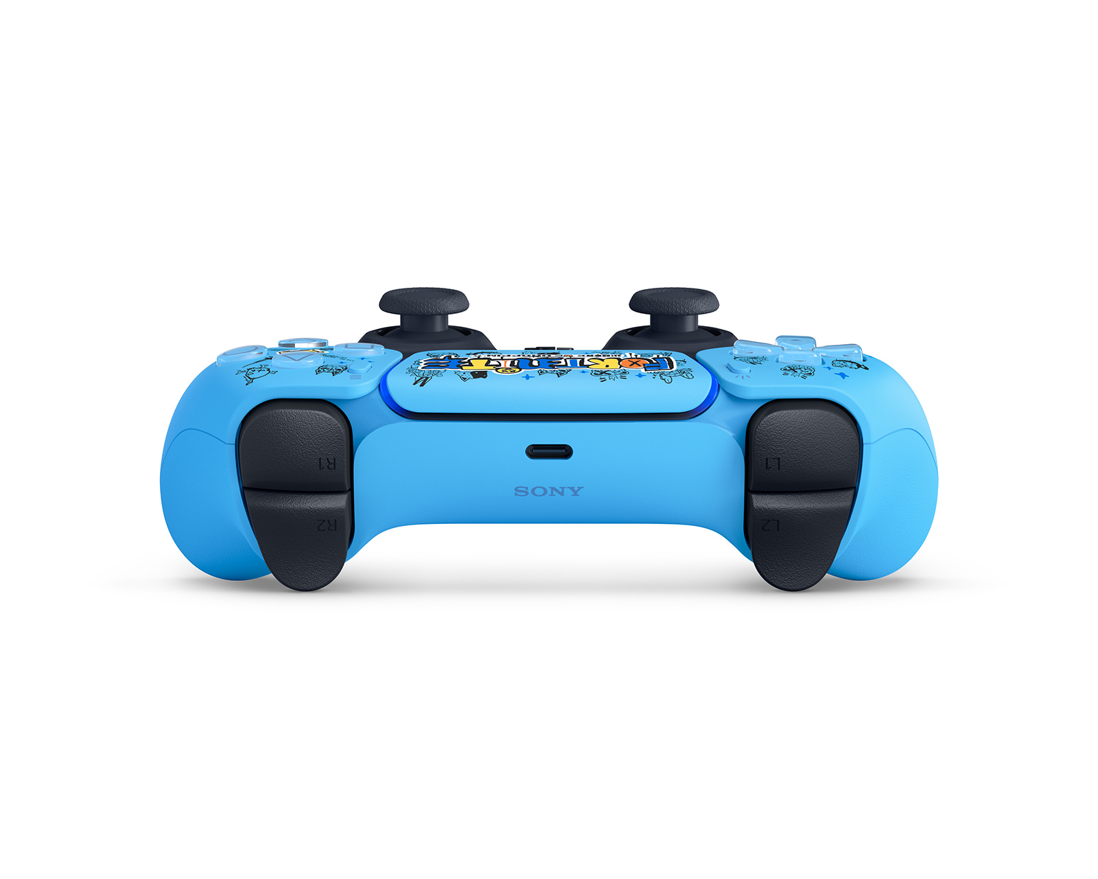 2024 Custom Sony Wireless Controller PlayStation 5 PS5 - Solid Blue / Yellow