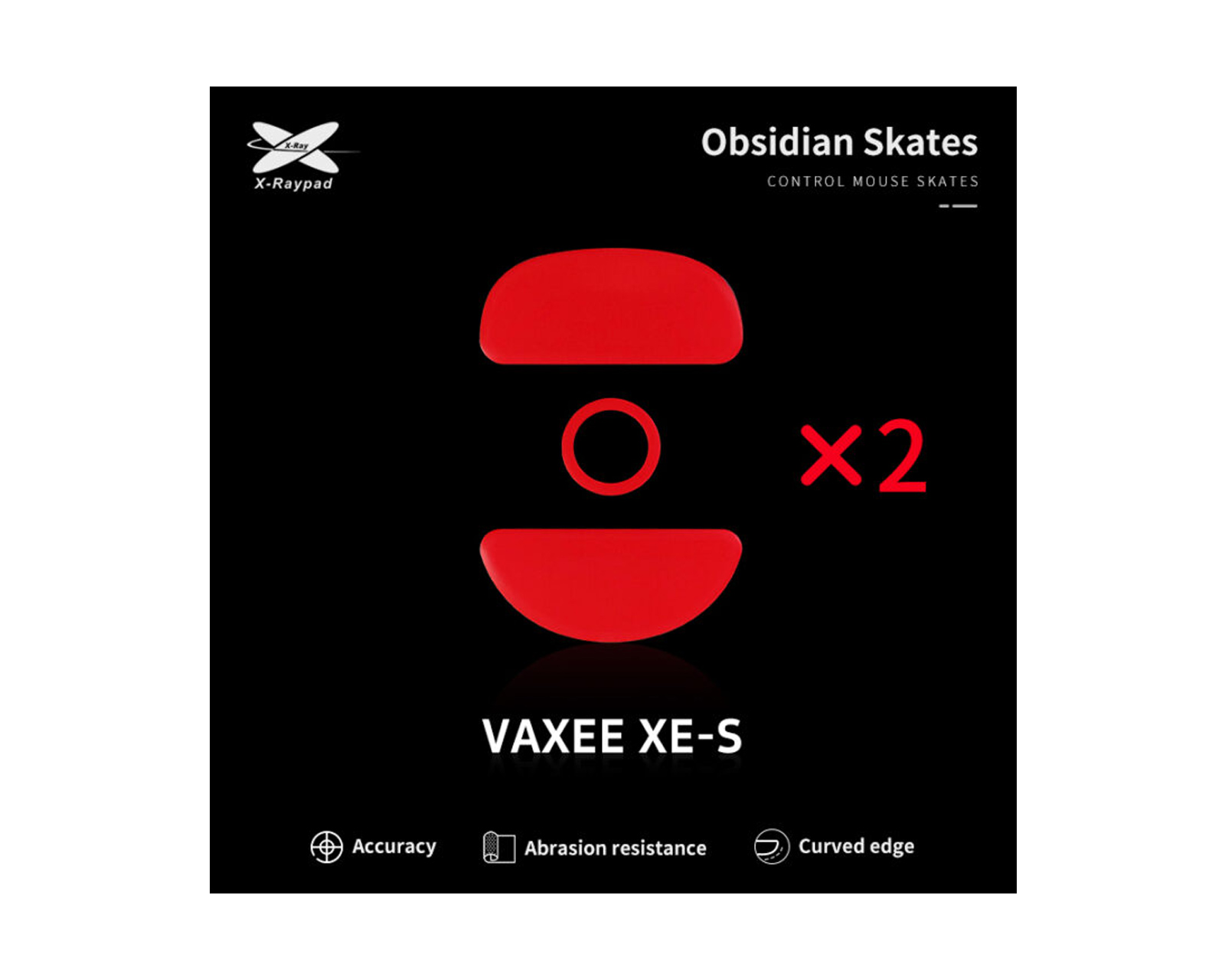 X-raypad Obsidian Mouse Skates for Vaxee XE-S - us.MaxGaming.com