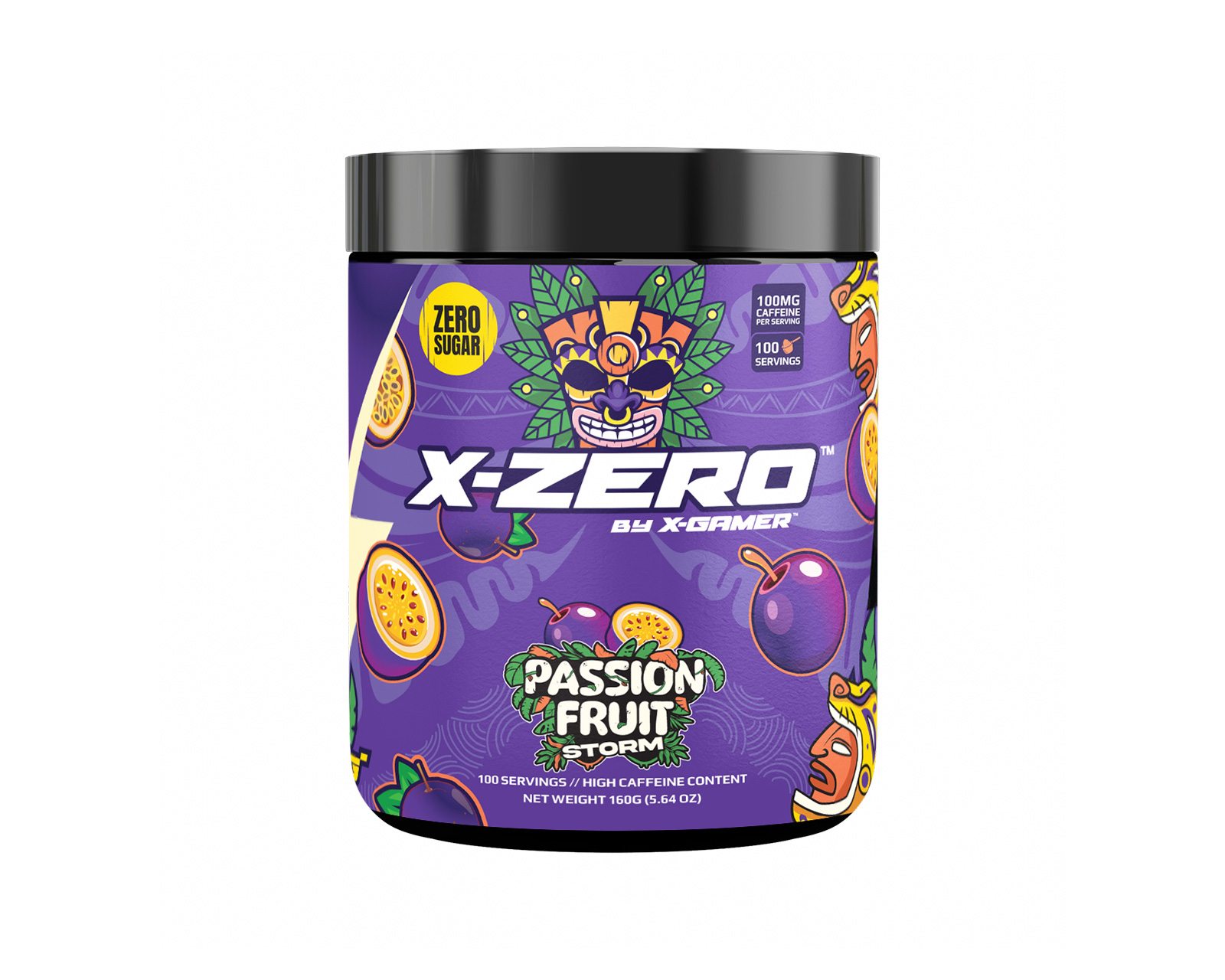 あめ* X-Gamer X-Zero Passion Fruit Storm - 100 Servings - us.MaxGaming.com