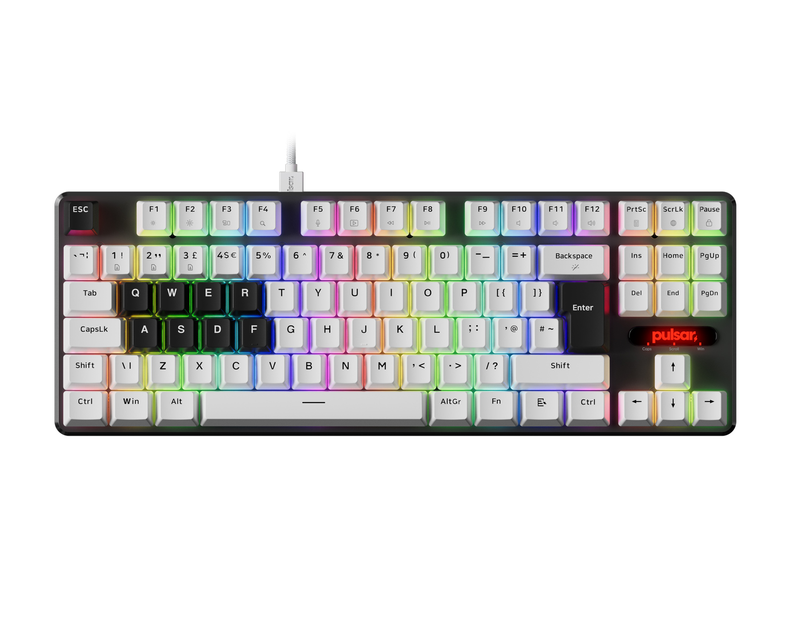Pulsar PCMK 2 HE TKL Mechanical Keyboard ISO - White - us Pulsar PCMK 2 HE TKL Mechanical Keyboard ISO - White - us