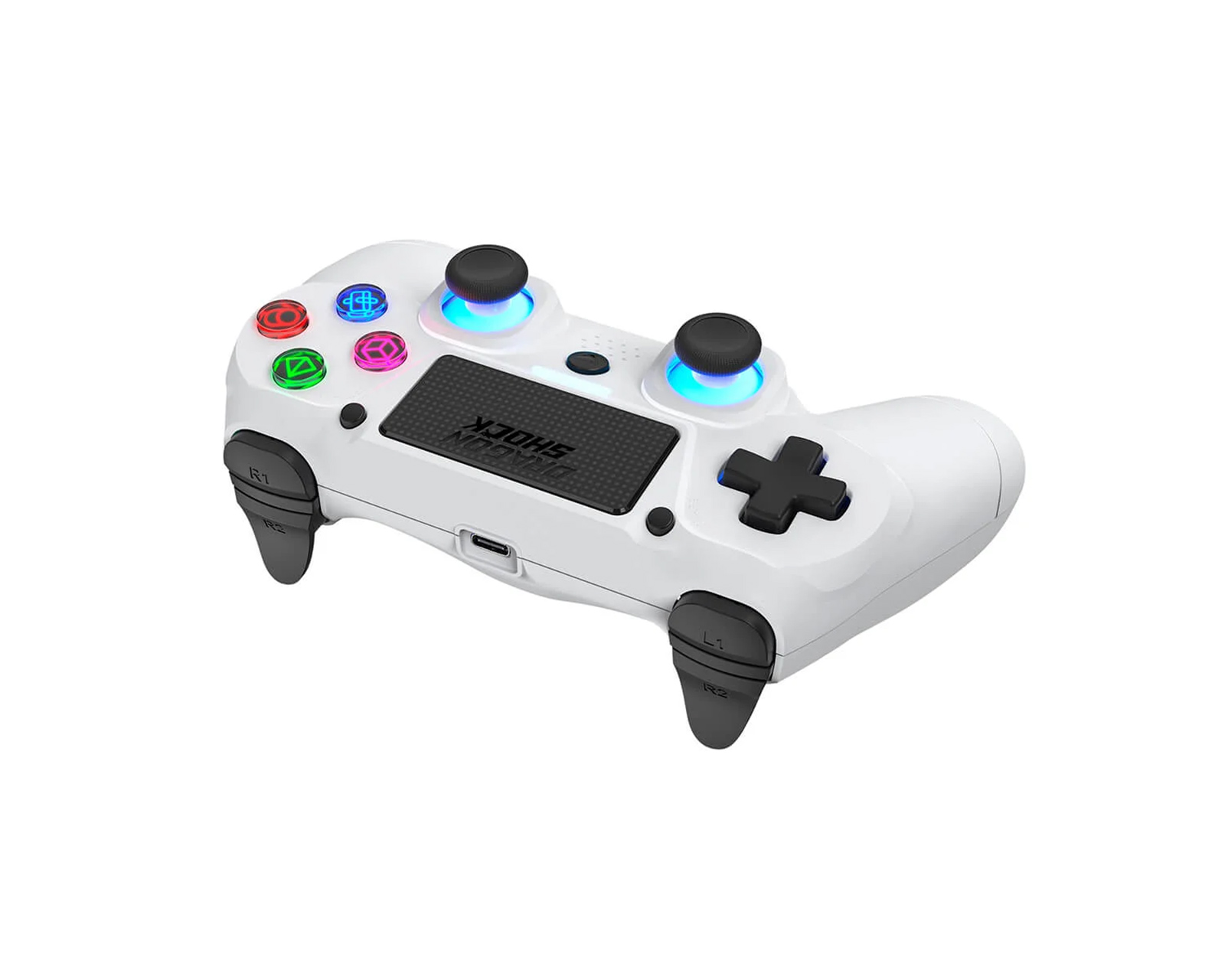 DragonShock Mizar Wireless Controller PS4 - White - us