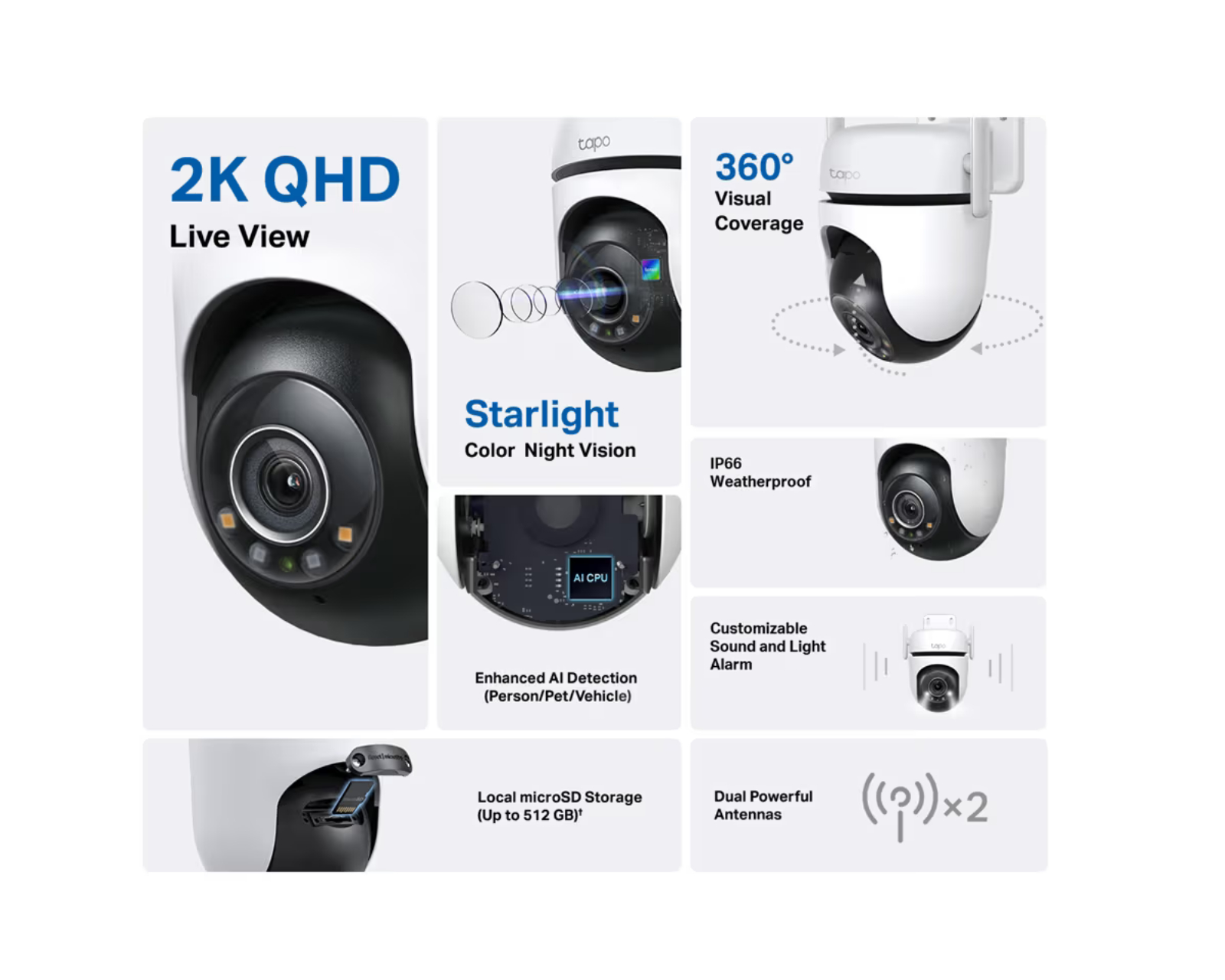 TP-Link Tapo C520WS Outdoor Pan/Tilt Security Wi-Fi Camera - us