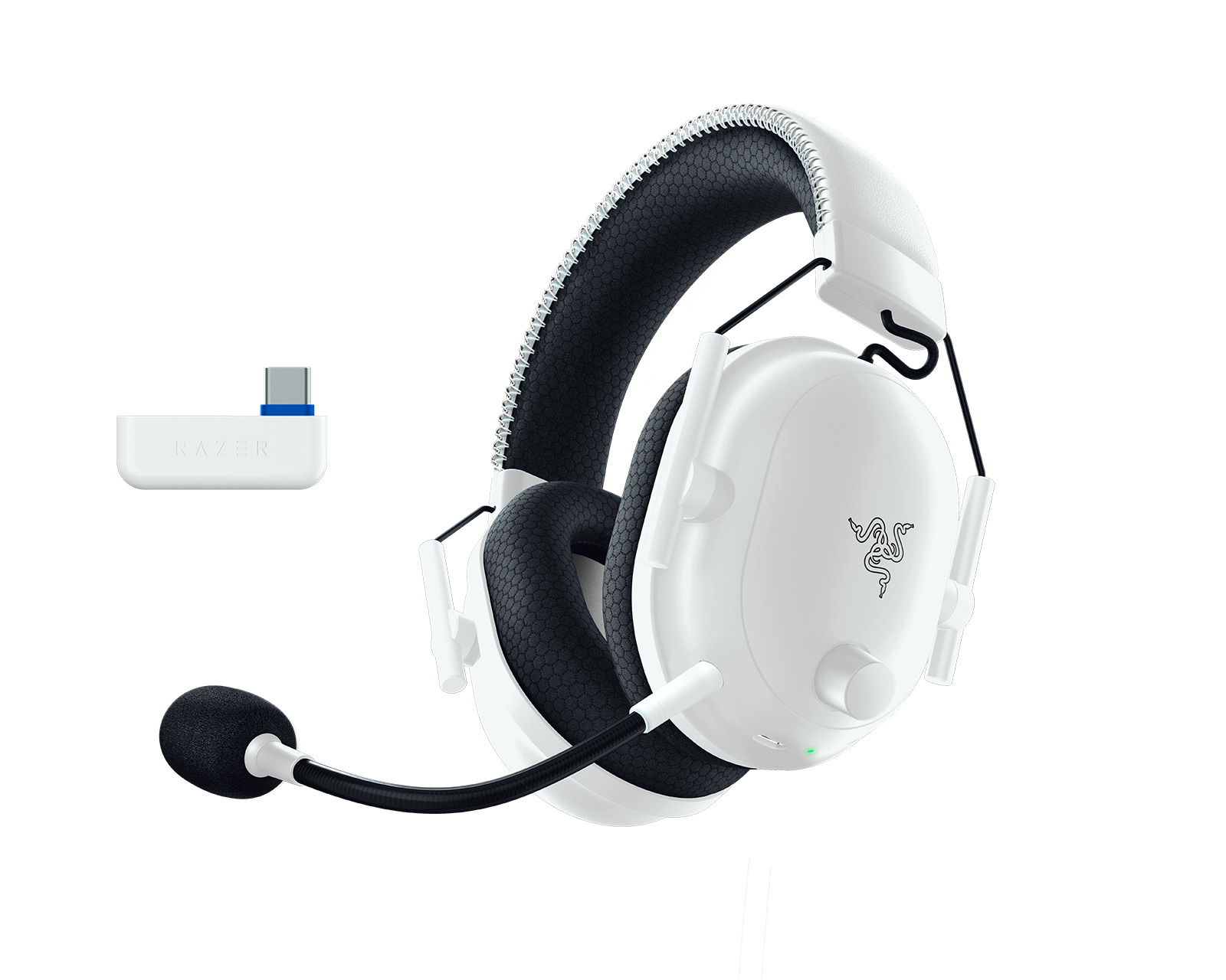 【中古美品】BlackShark V2 Pro for PS【イヤーパット付き】 Razer BlackShark V2 Pro for PS Wireless Gaming Headset - White