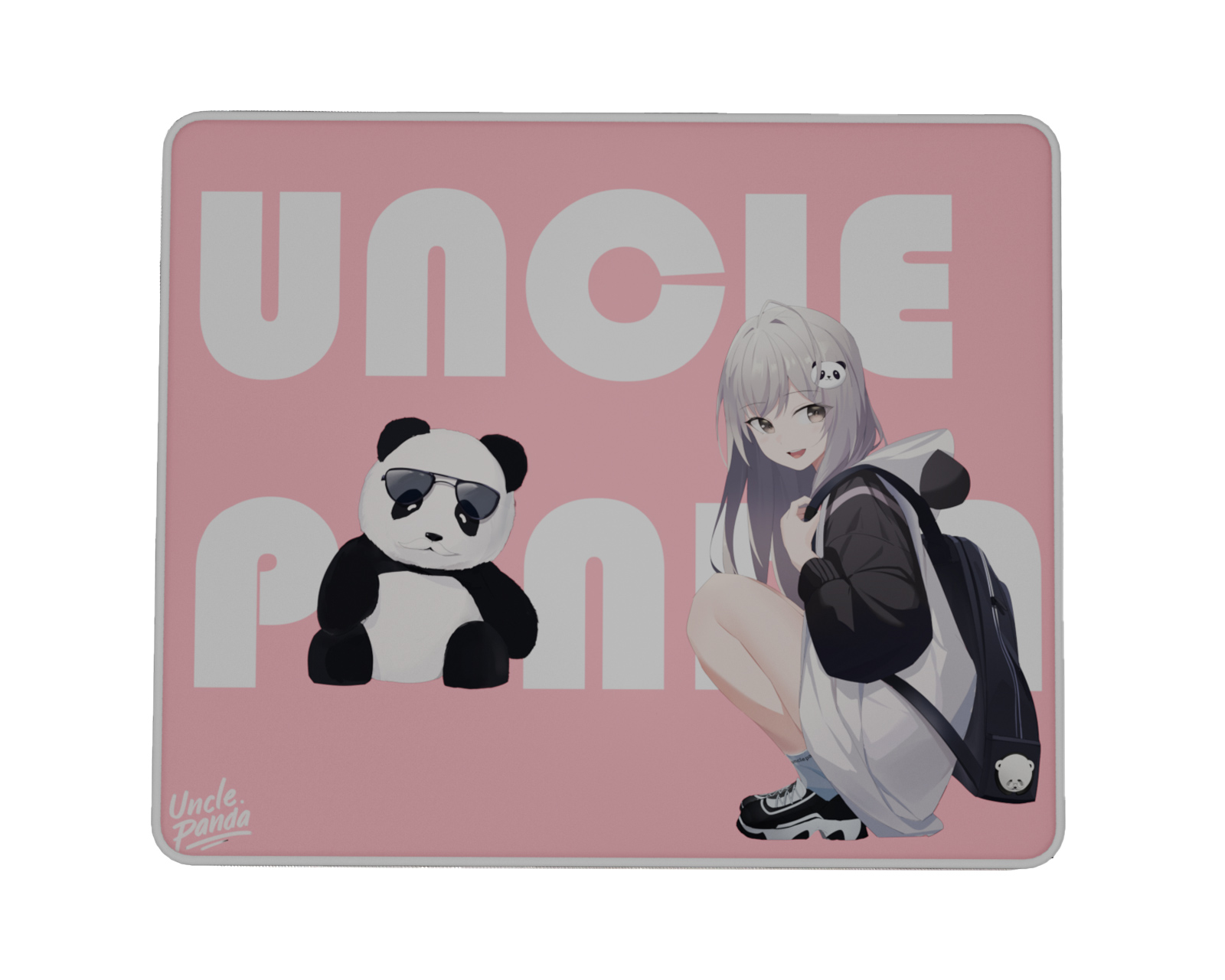 Uncle Panda Candy Girl Mousepad - Pink - us.MaxGaming.com
