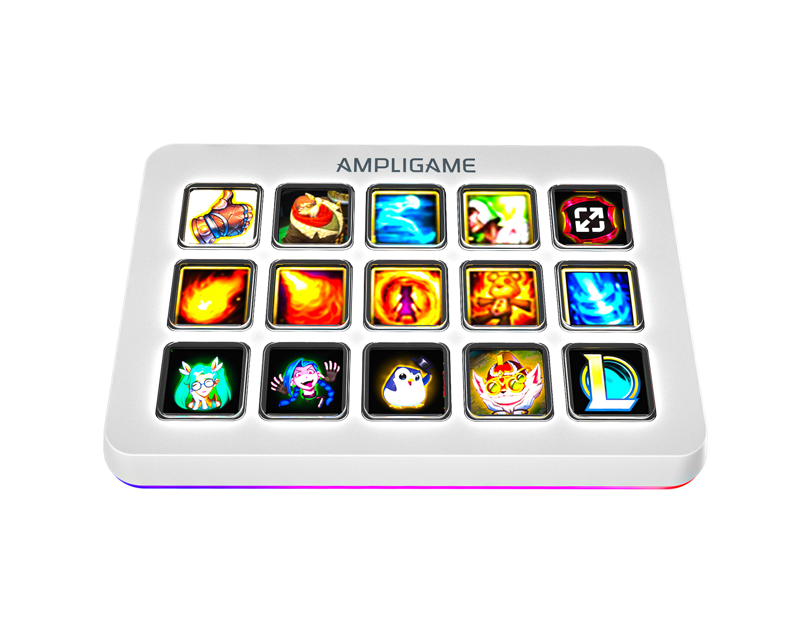 Fifine AMPLIGAME D6 Stream Controller - Streaming Deck - White