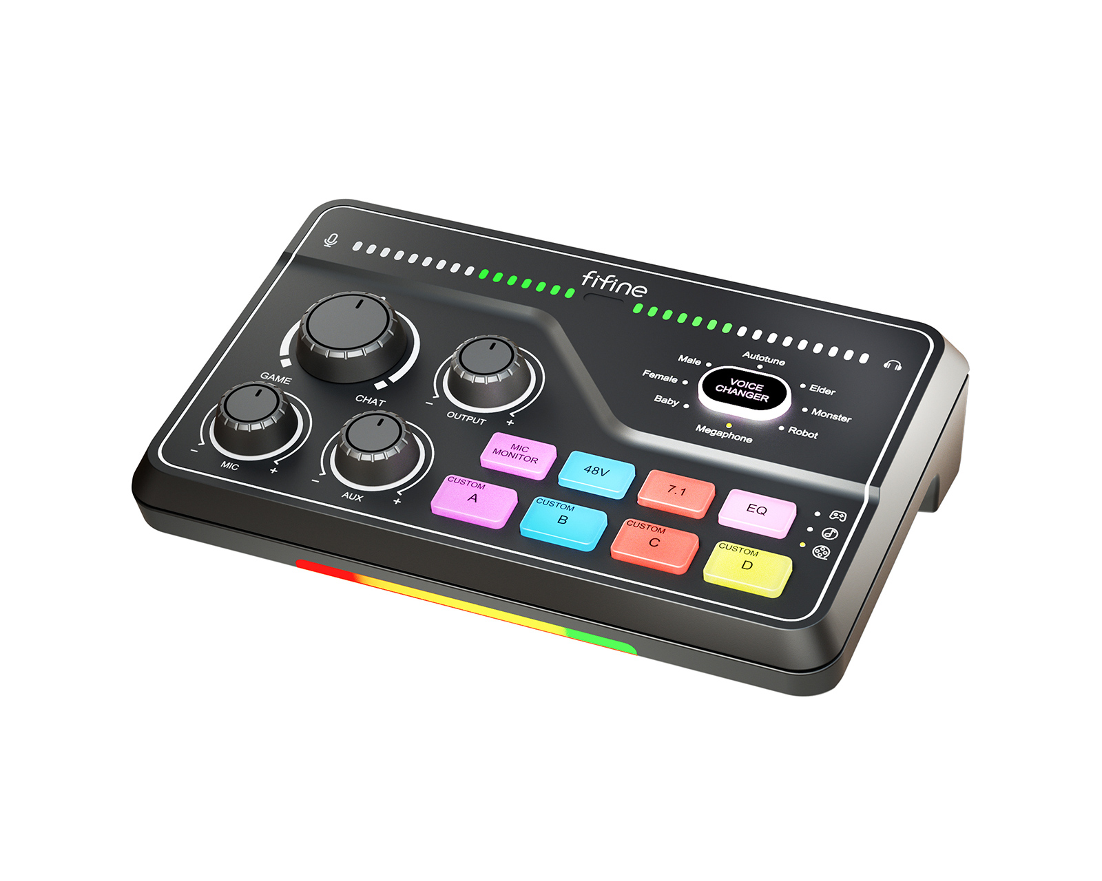 fxファイナンシャルーアカデミー Fifine AmpliGame SC8 Audio Mixer - Black - us.MaxGaming.com