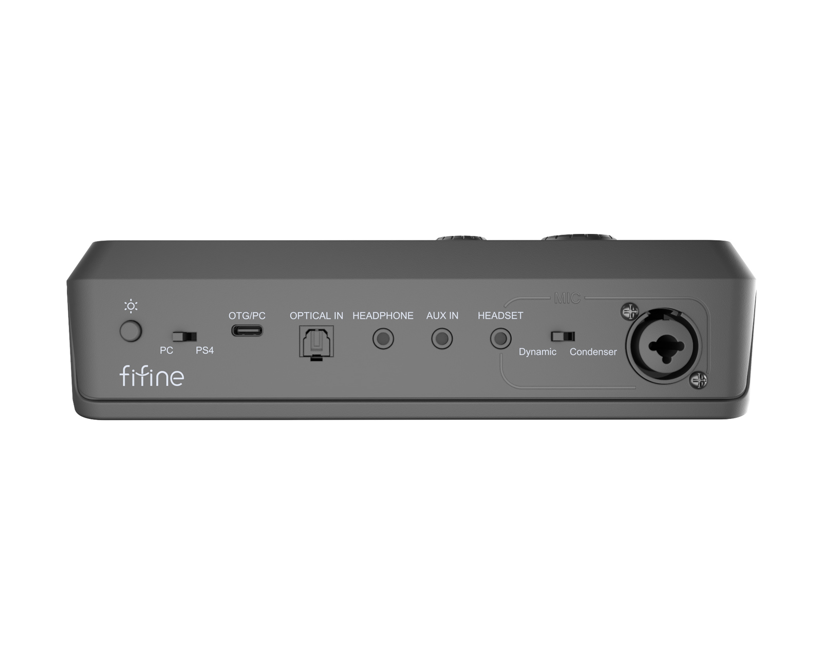 Fifine AmpliGame SC8 Audio Mixer - Black - us.MaxGaming.com