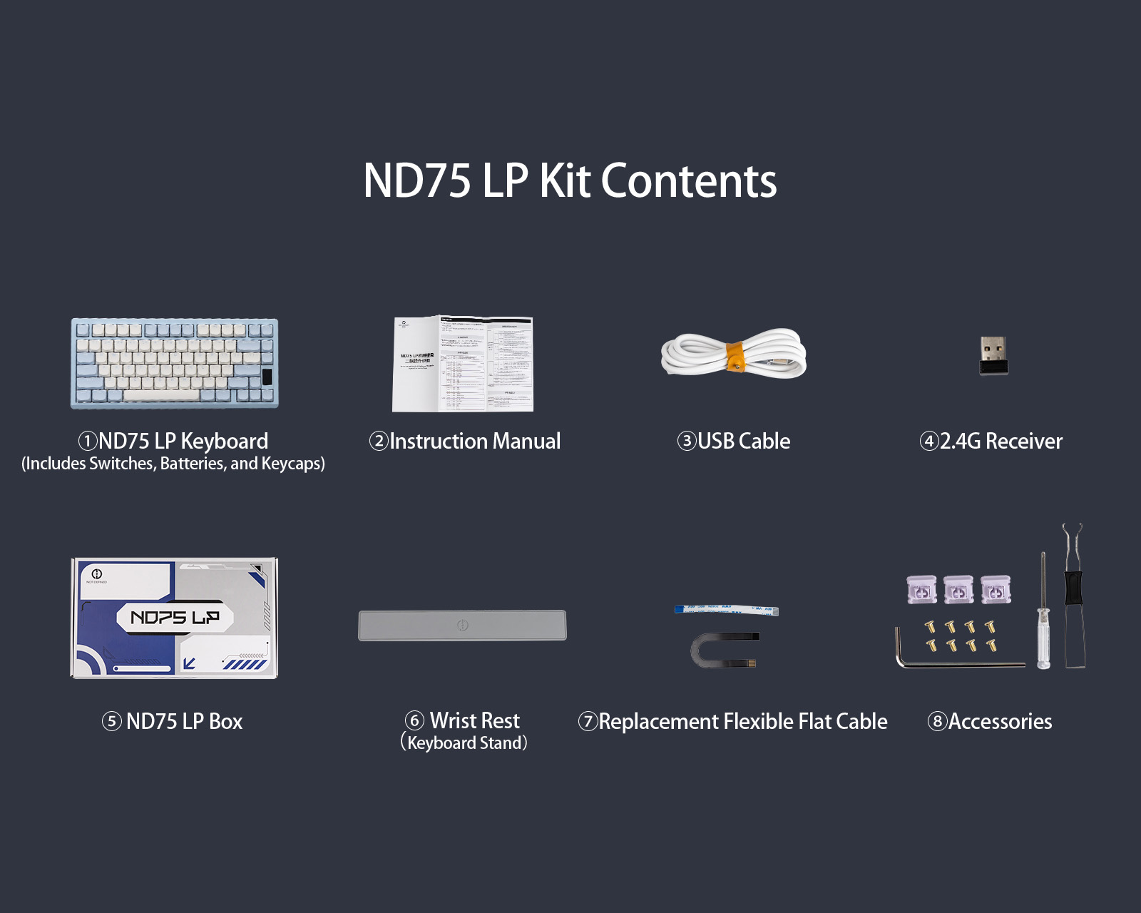 Chilkey ND75 LP Assembled Edition - Lavender - us.MaxGaming.com