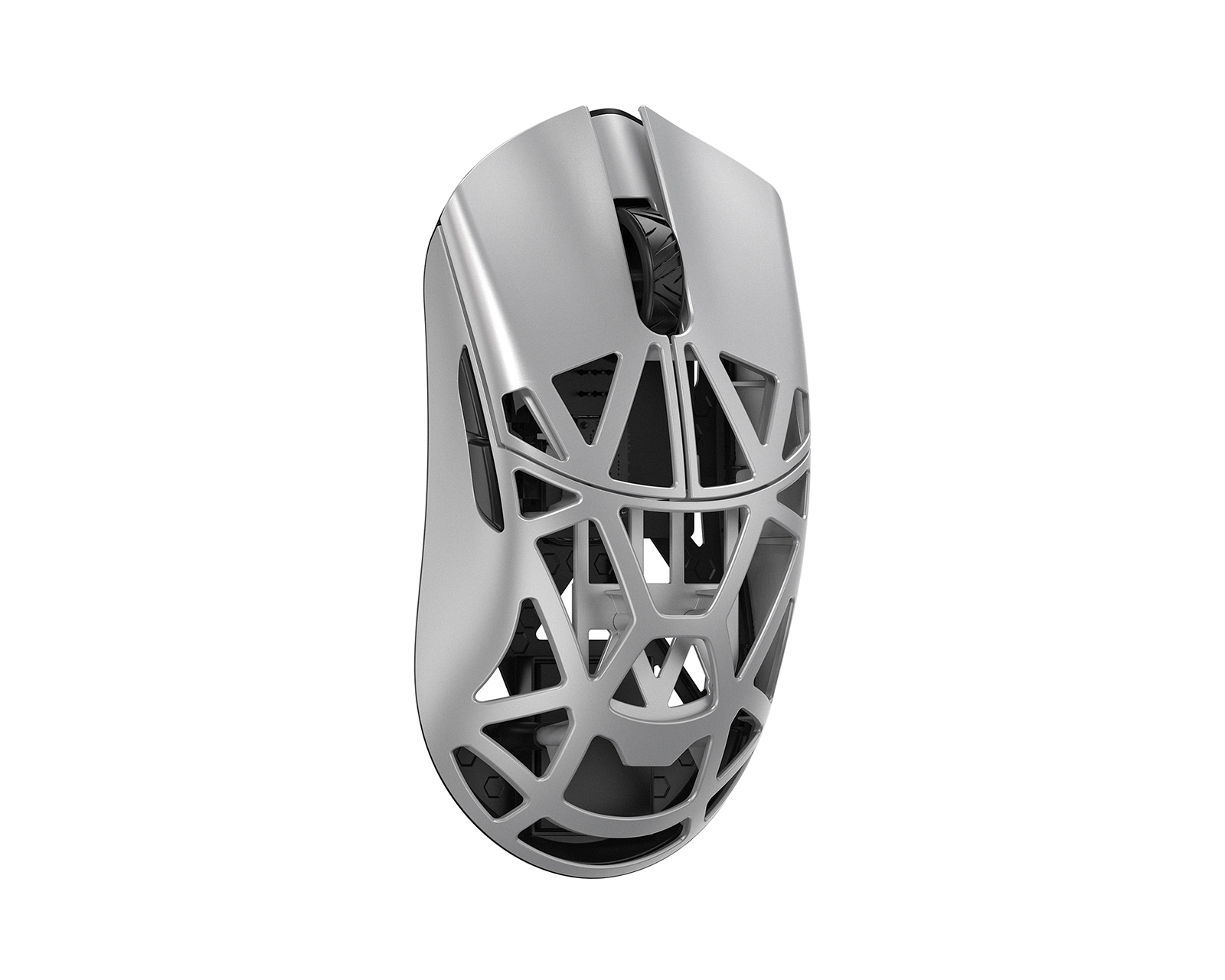 WLMouse Beast X Pro - Silver [Omron Opticals] - Solid Sides - us