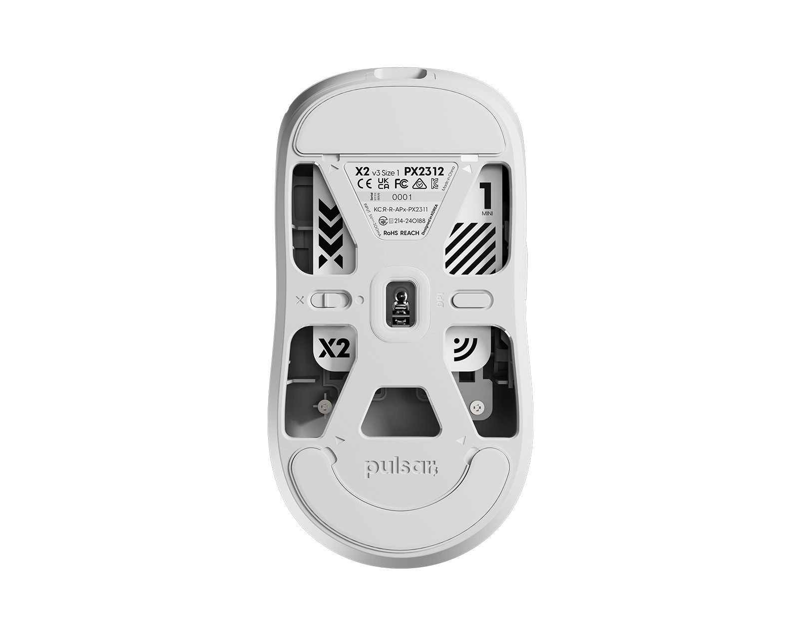 Pulsar X2 v3 Mini Wireless Gaming Mouse - White - us.MaxGaming.com