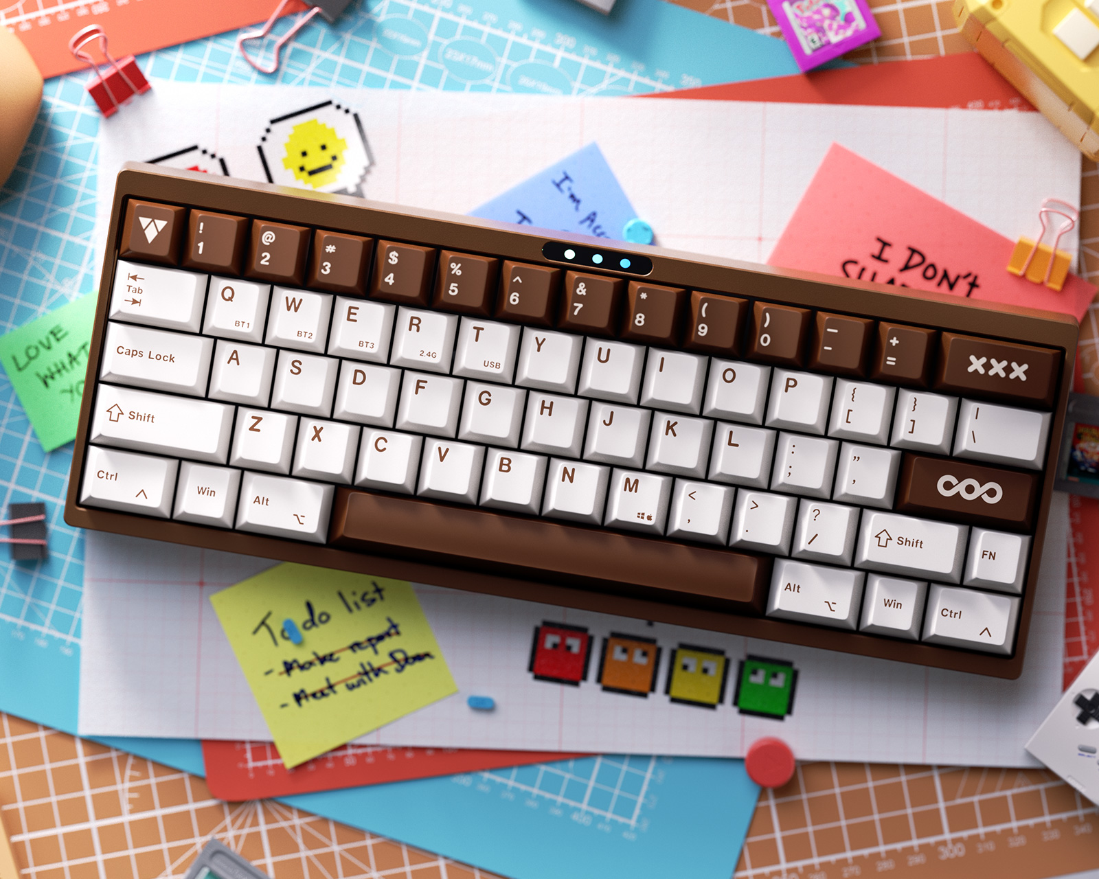 Luminkey LK60 Pro Barebone - Coffee Brown - us.MaxGaming.com