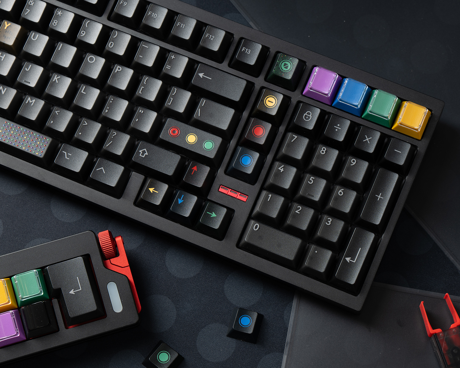 キーボード PBTfans Retro Dark Lights R2 Base+40s KBDFans PBTFans Retro Dark Lights R2 Keycap Set