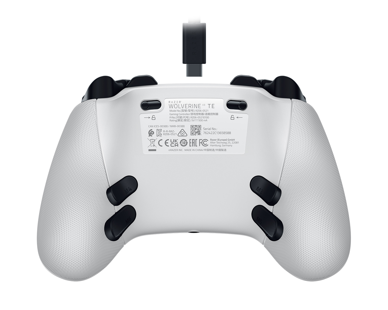 RAZER Wolverine V3 Tournament Edition 白 Razer Wolverine V3 Tournament Edition Controller - White - us