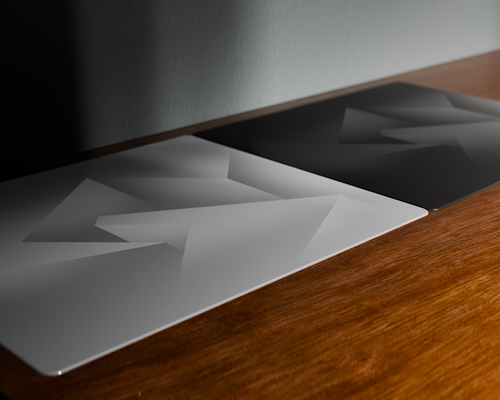 GLSSWRKS Polarity Series Glass Mousepad - XL - Black - us