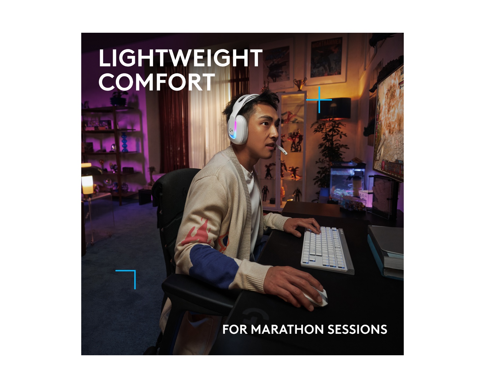 Logitech G522 Lightspeed Wireless Gaming Headset - White - us