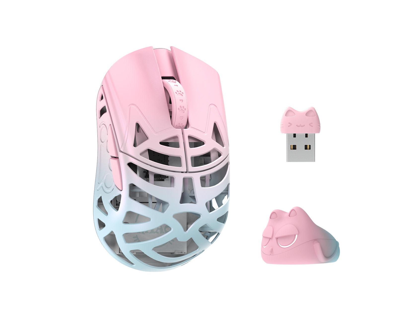 #79 WLMOUSEBeastXminipro穴あり Blue(omron) Amazon.com: SMACKAPE WLMOUSE Beast X Pro Ultra-Light 39g