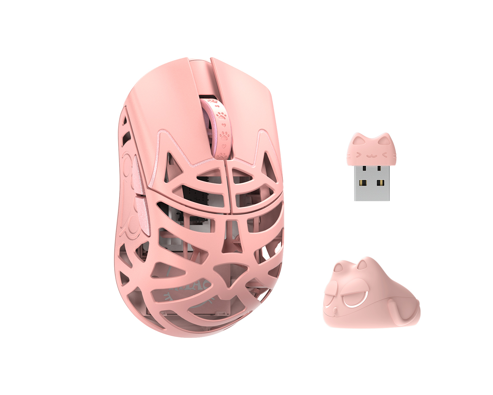 マウス・トラックボール WLMOUSE BeastX Pro Tempered Pink Rabbit マウス・トラックボール WLMOUSE BeastX Pro Tempered Pink Rabbit