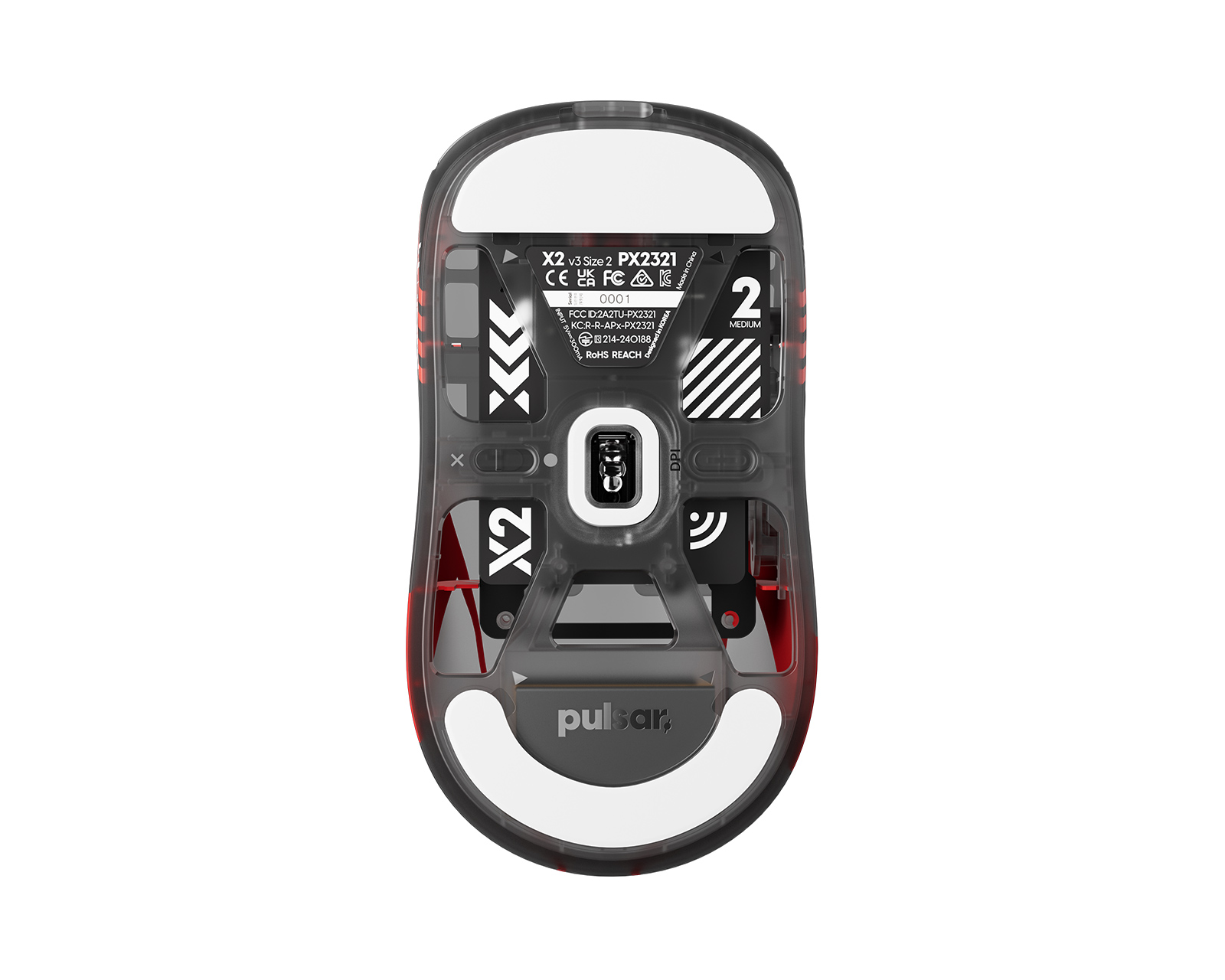 Pulsar X2 v3 Medium Wireless Gaming Mouse - T1 Edition - us