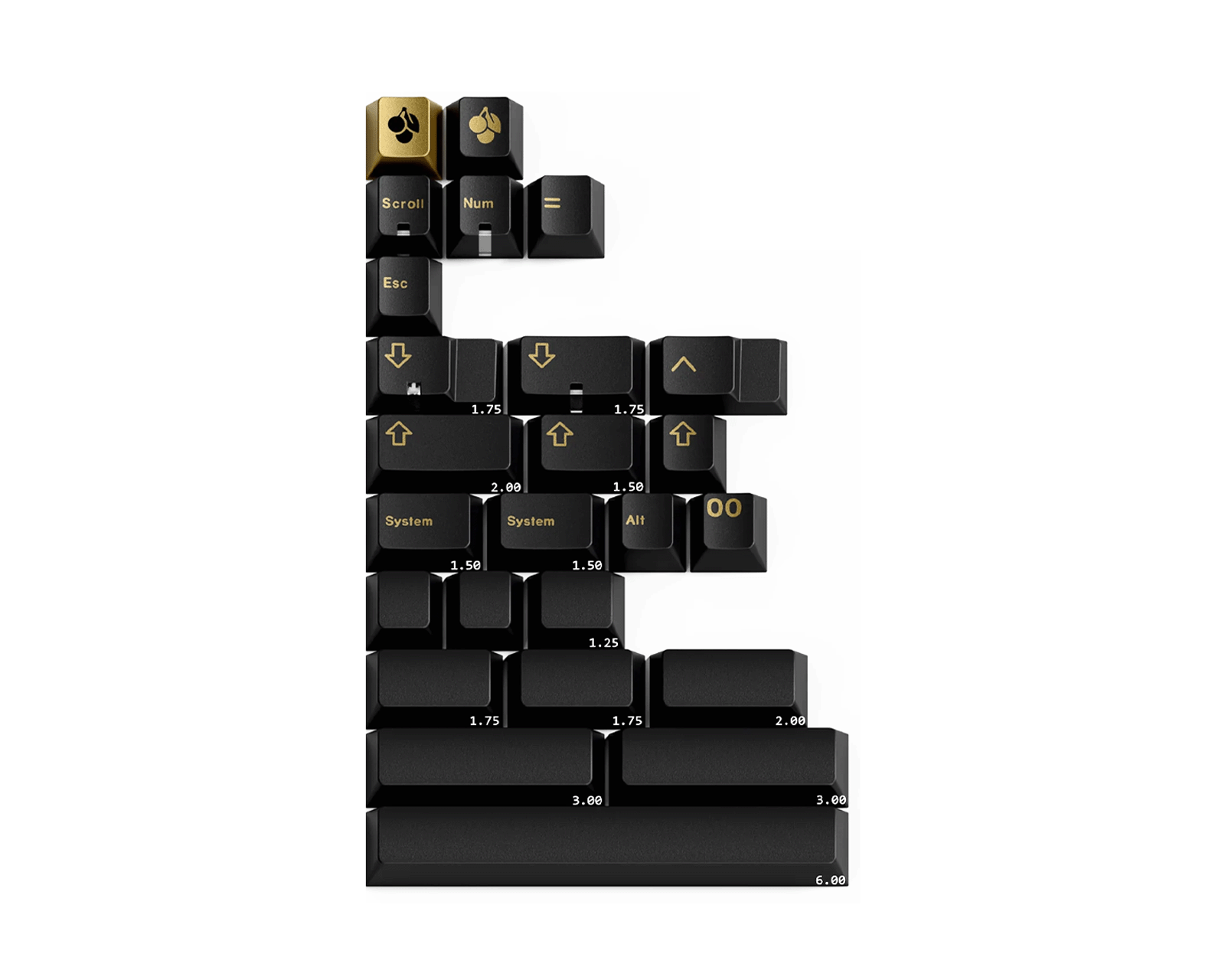 GMK CYL Black & Gold - Addons kit - us.MaxGaming.com