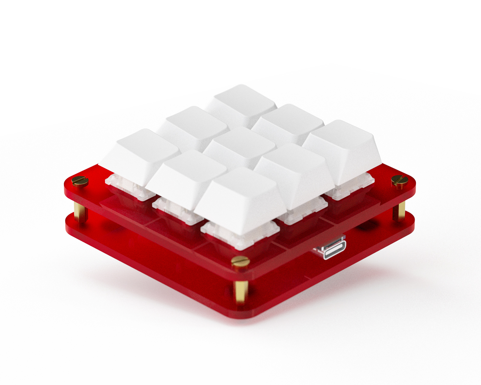 MaxCustom 9-Key MacroPad - Red - us.MaxGaming.com