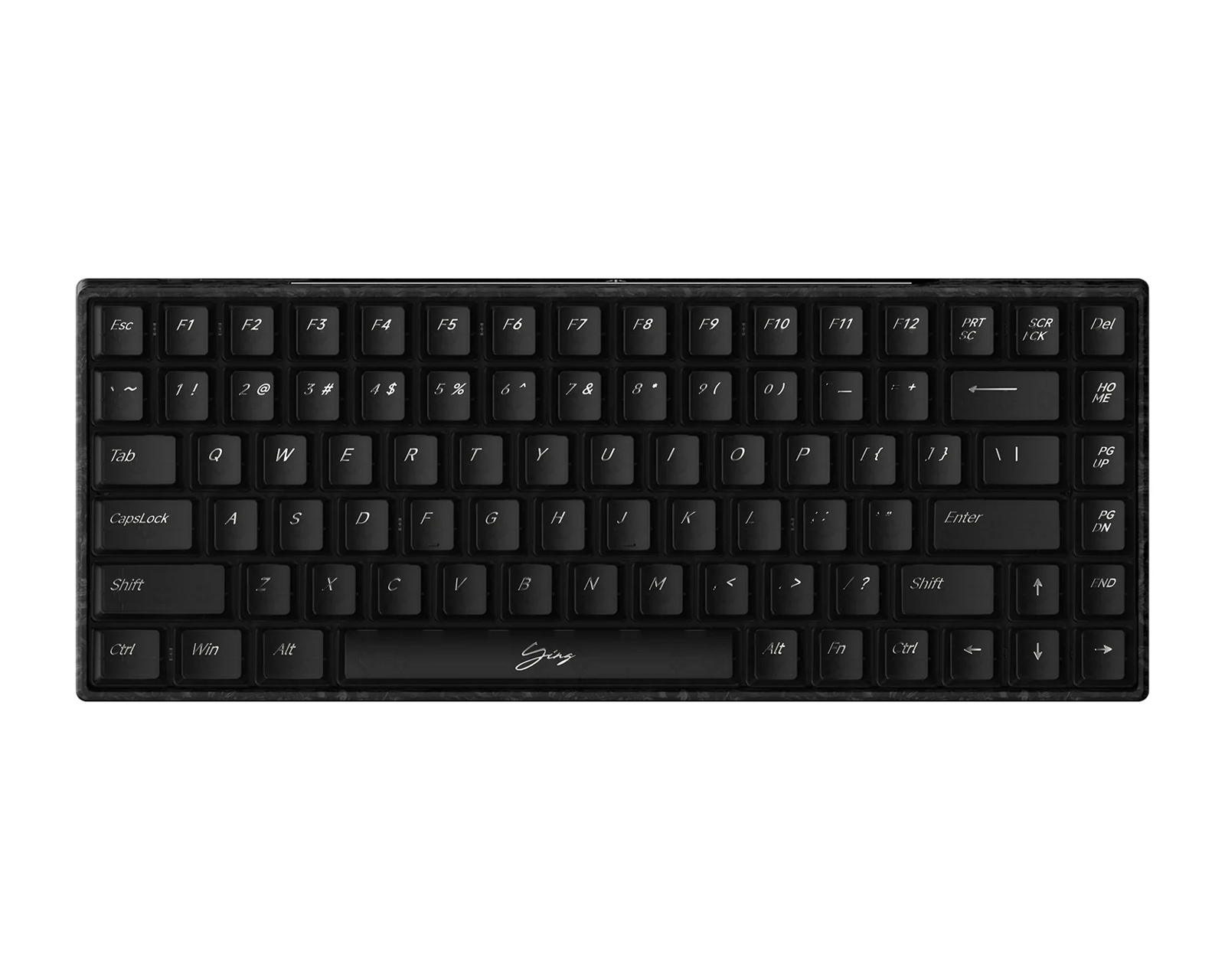 WLMouse YING75 Forged Carbon Fiber Keyboard - Black [Gateron